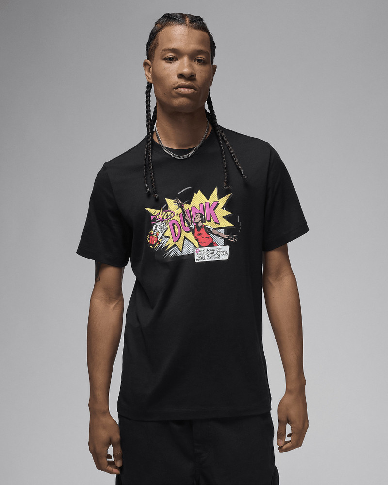 illustration-style print "BLACK" T-shirt - 1