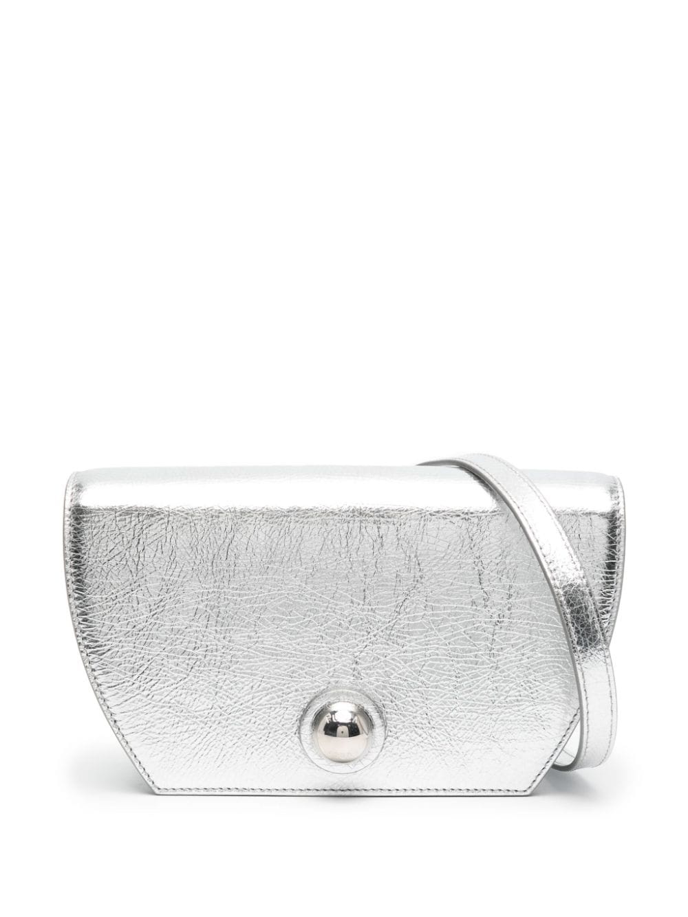 metallic-leather cross body bag - 1