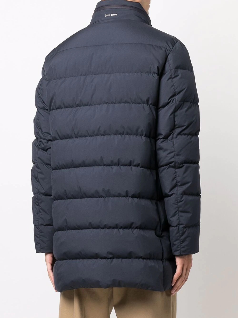 zipped padded coat - 4