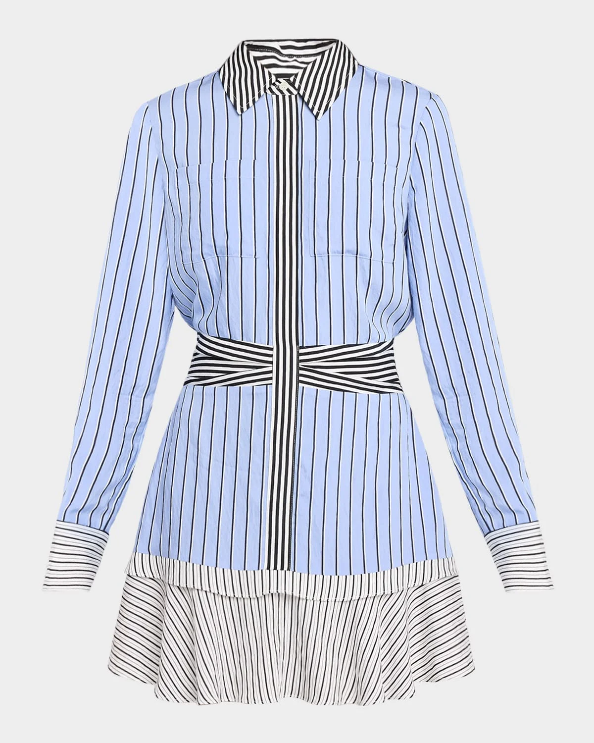 Solana Striped Mini Shirtdress - 1