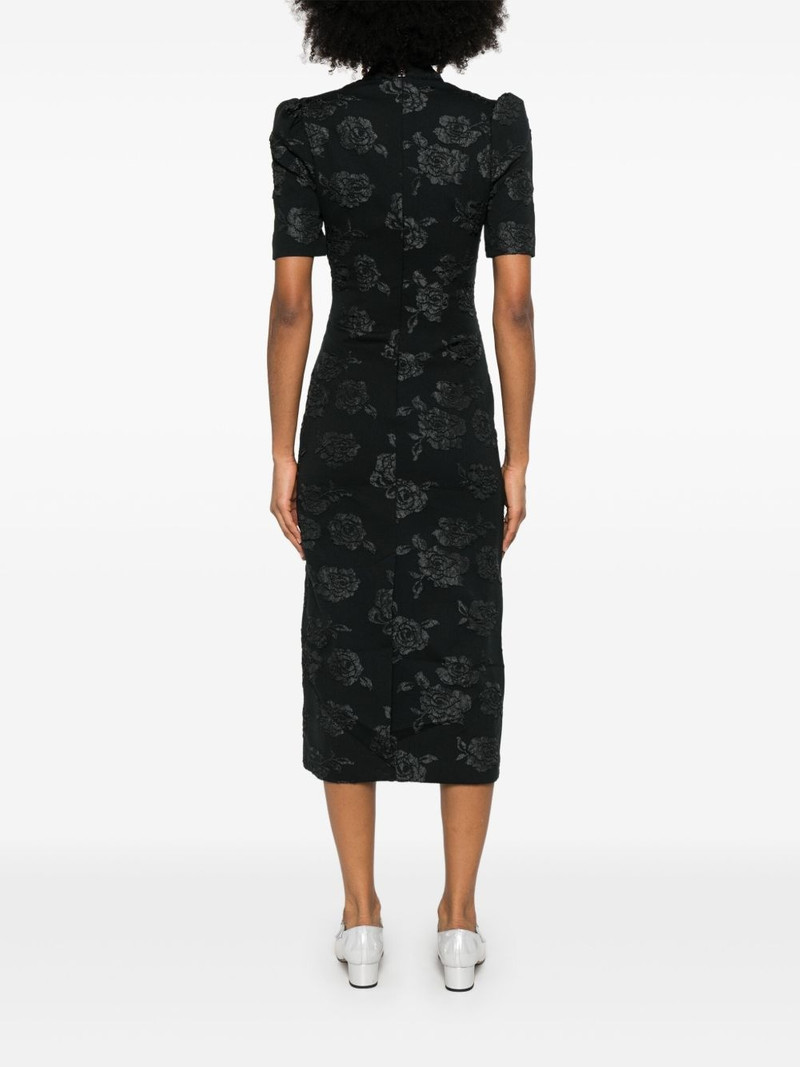 jacquard midi dress 4