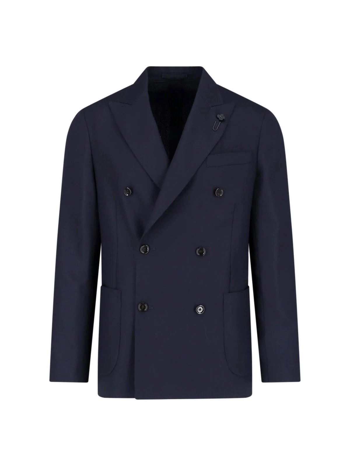 DOUBLE-BREASTED VIRGIN WOOL BLAZER - 1