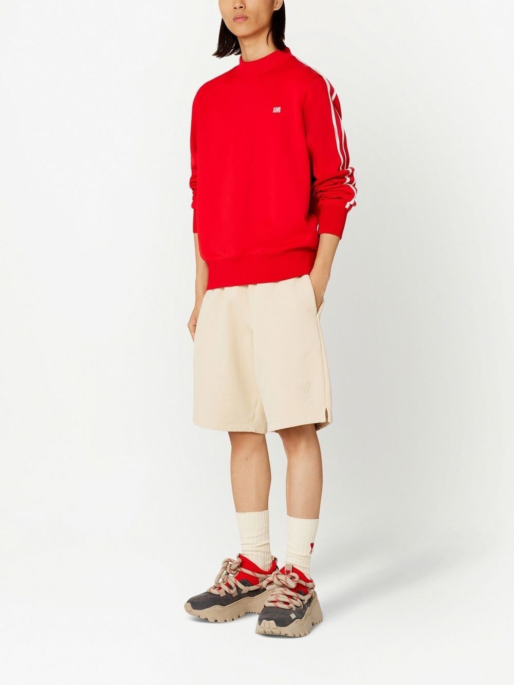 logo-patch track shorts - 2