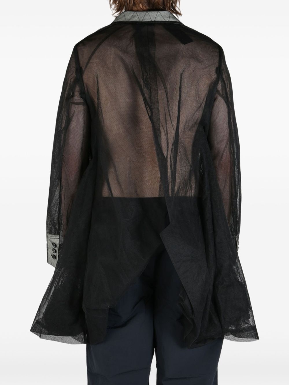 tulle-inserts jacket - 4