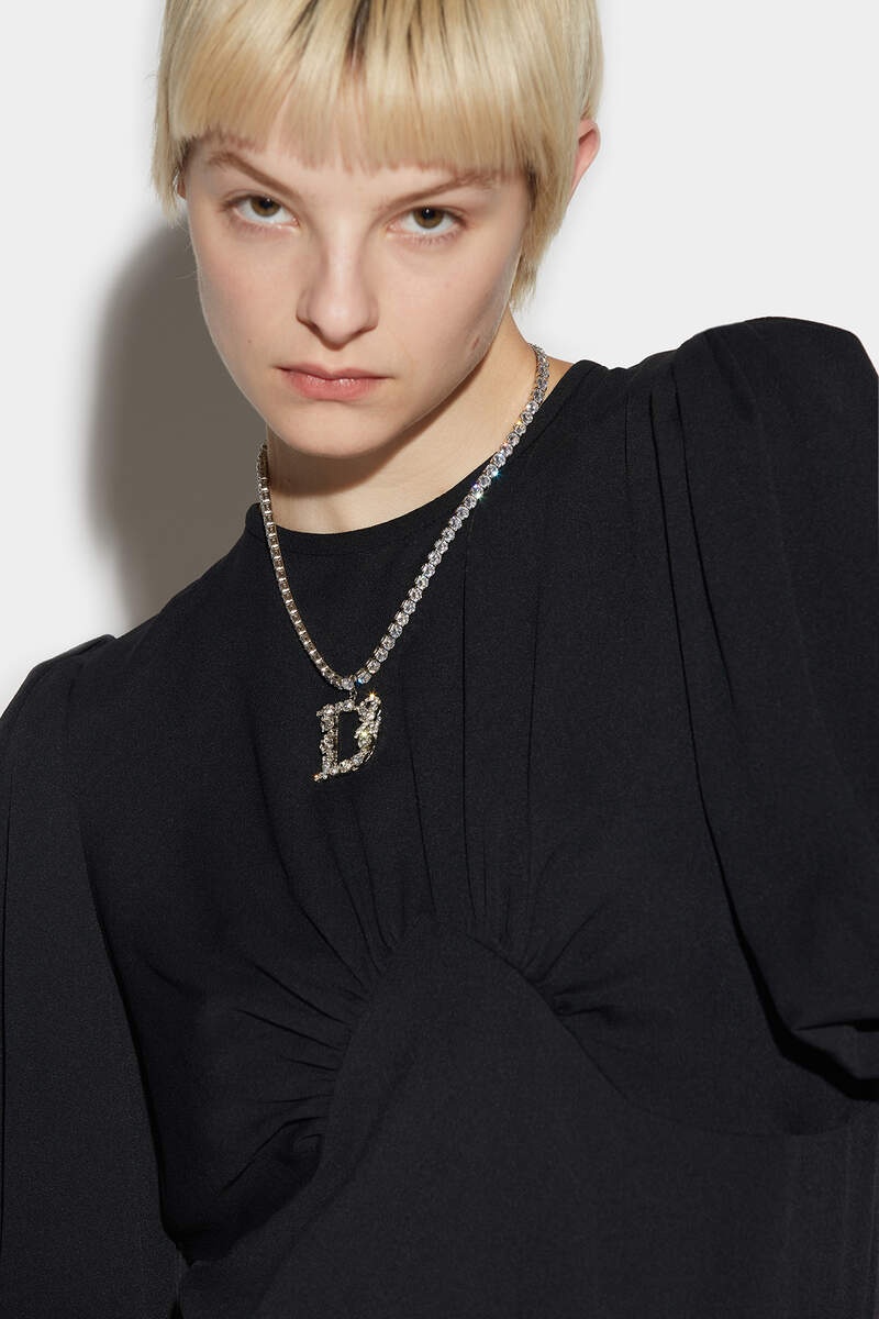 D2 CRYSTAL STATEMENT NECKLACE - 4