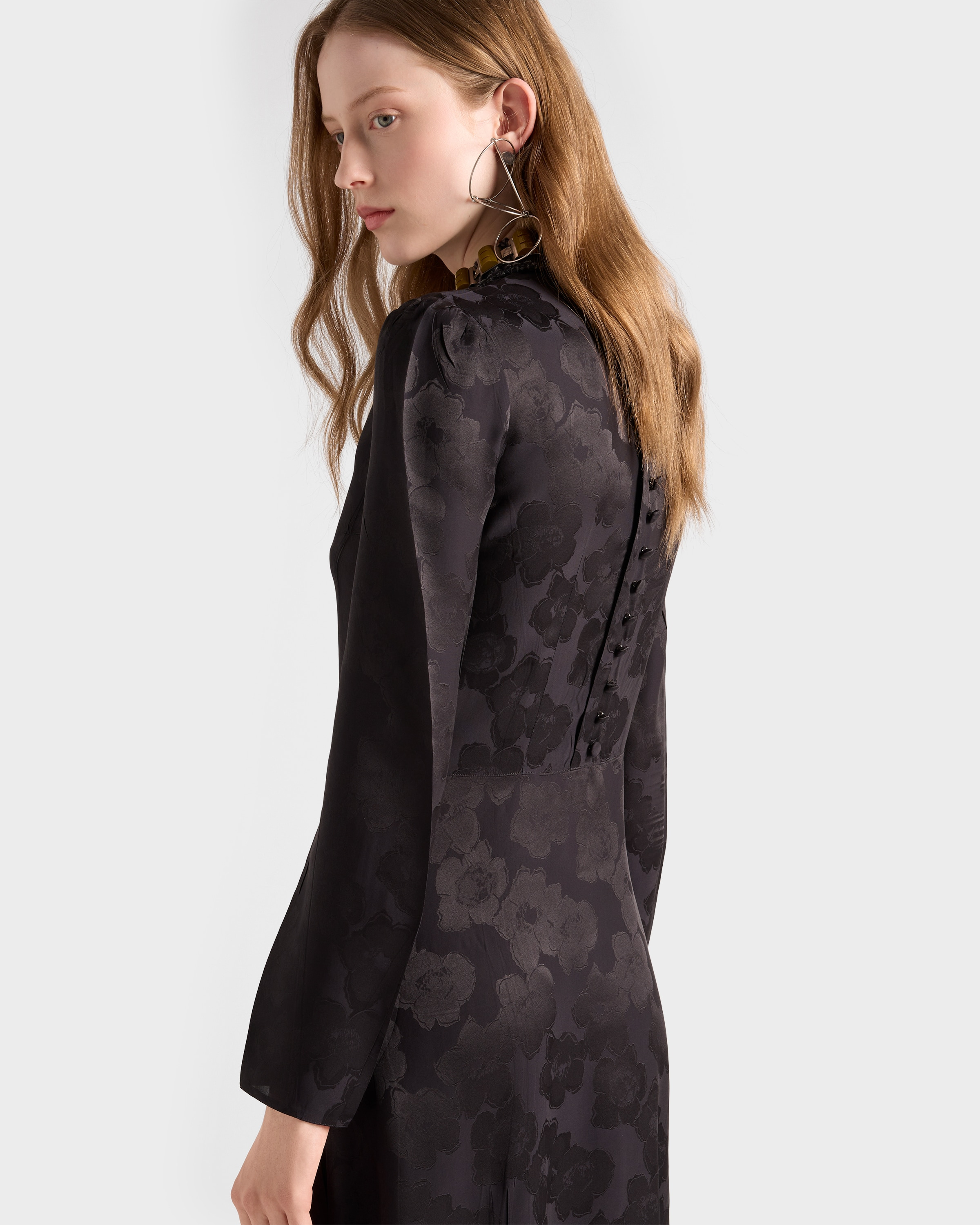 Long primula jacquard dress - 5
