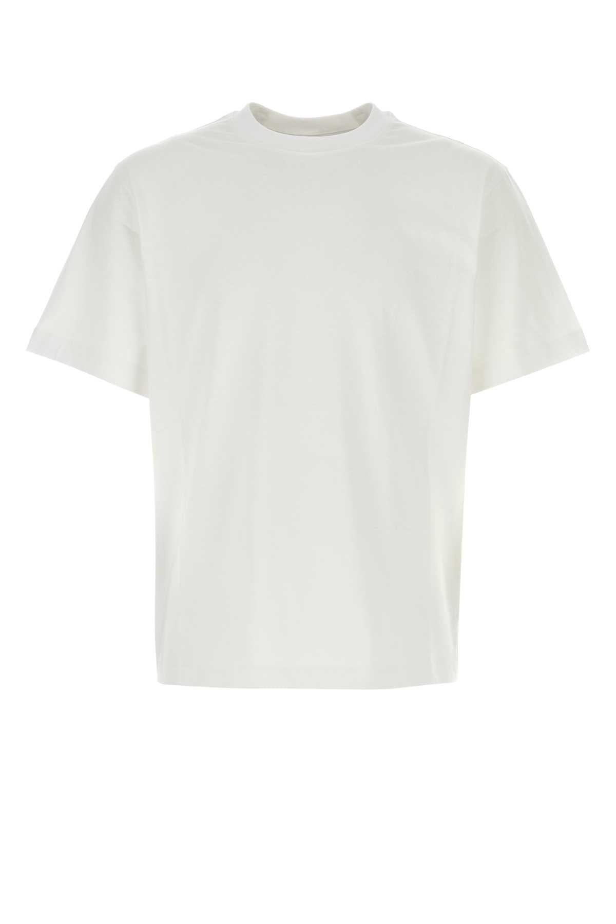 Burberry Men White Stretch Cotton T-Shirt - 1