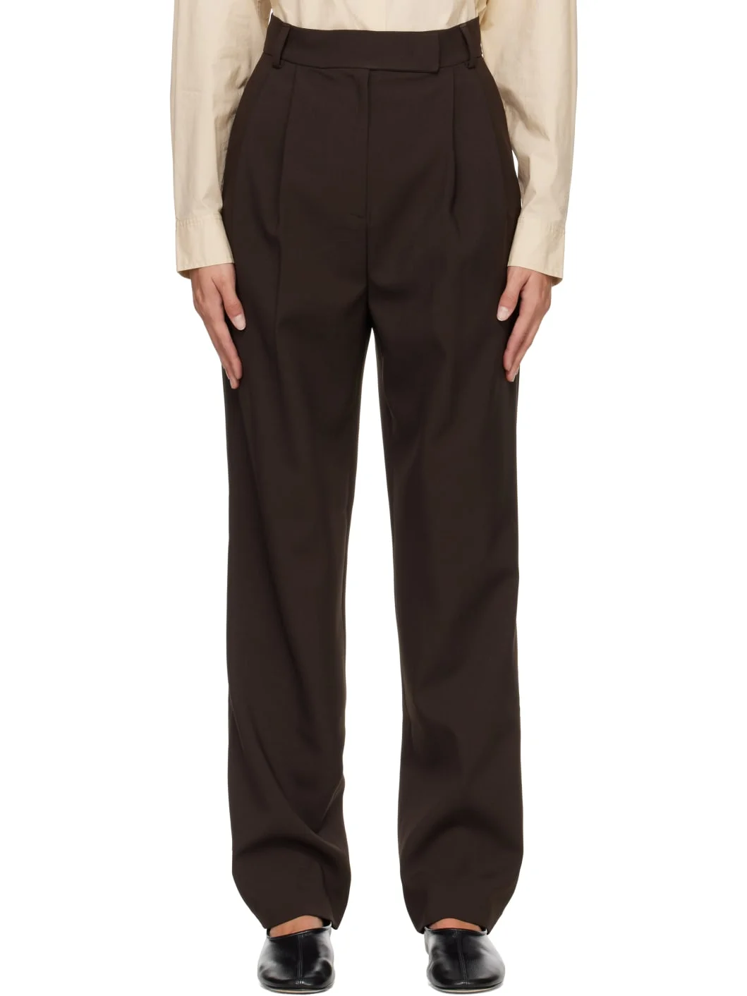 Brown Bea Suit Trousers - 1