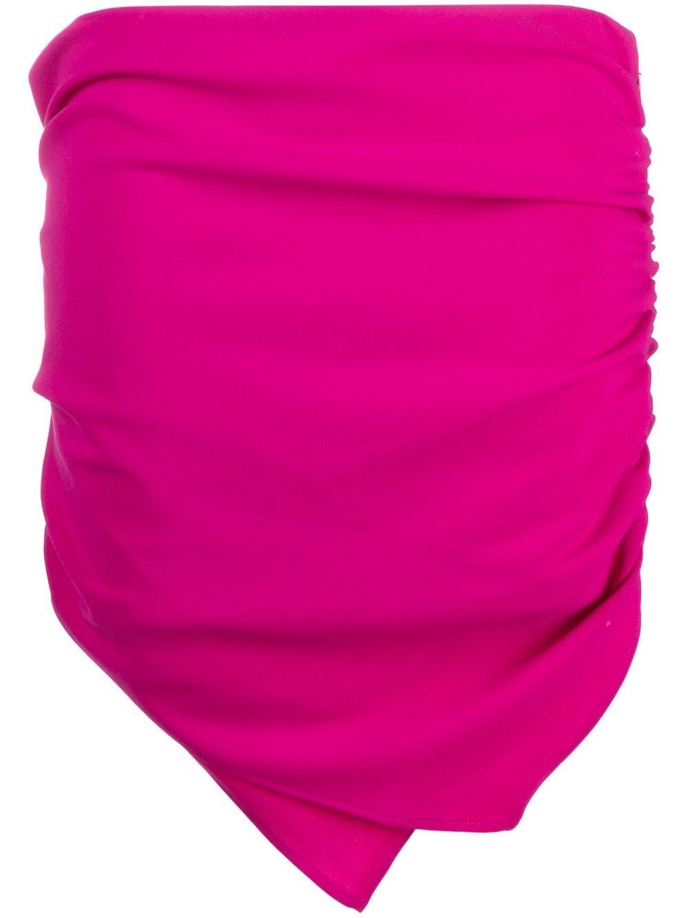 Hatty ruched asymmetric miniskirt - 1