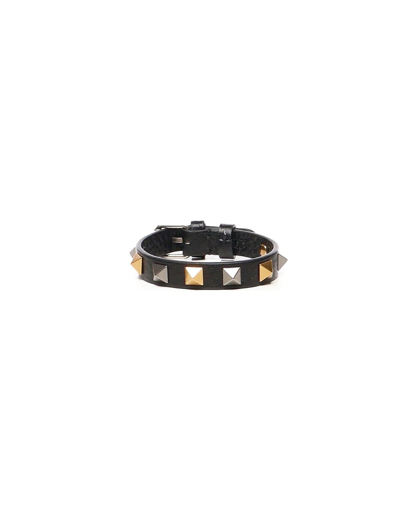 Rockstud Bracelet In Calfskin - 1