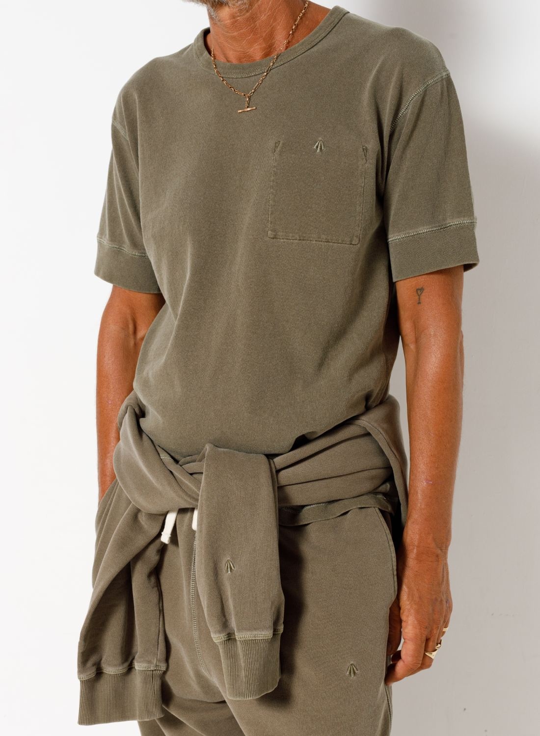 Military Tee in USMC Green - 4