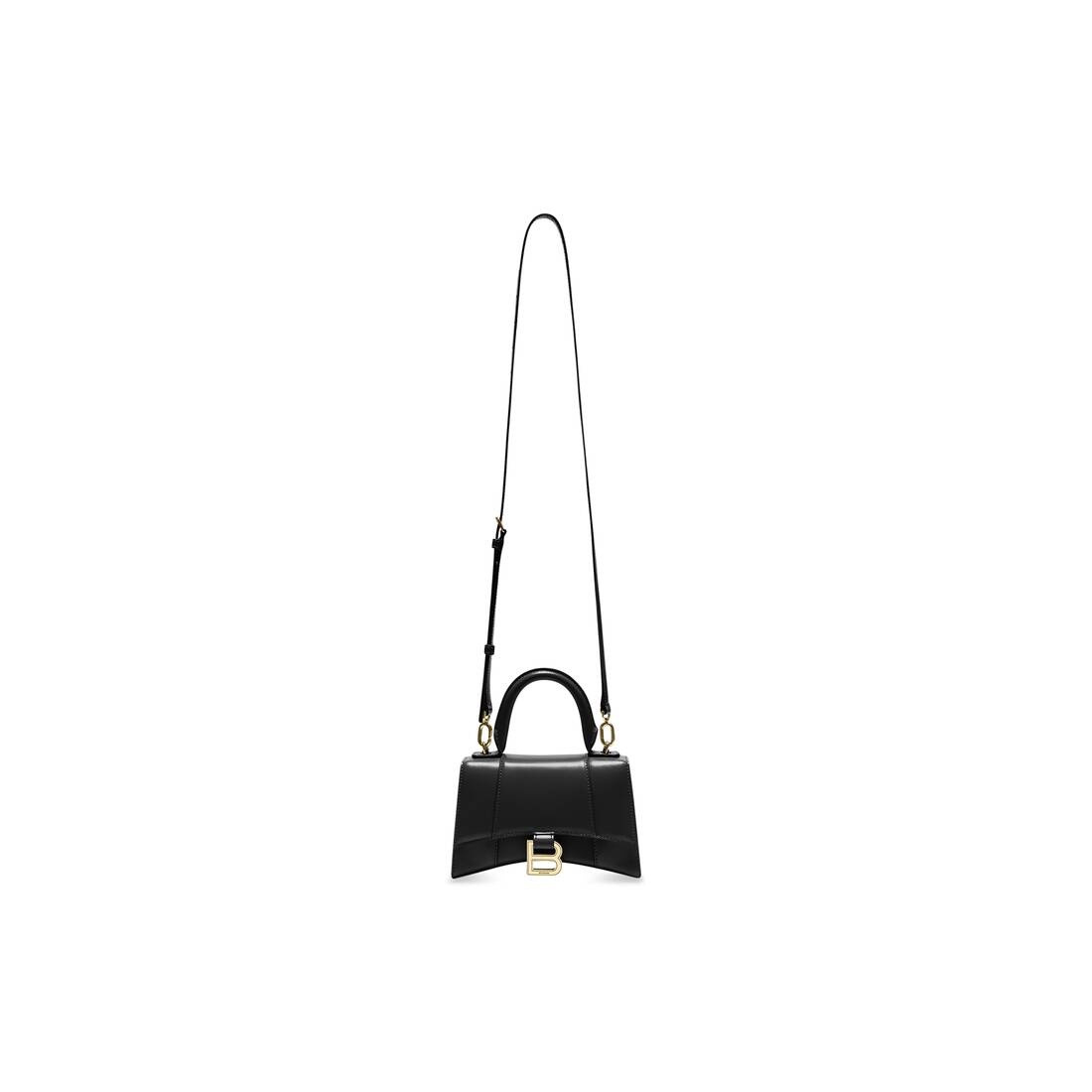 Women's Hourglass Xs Handbag Box in Black - 5