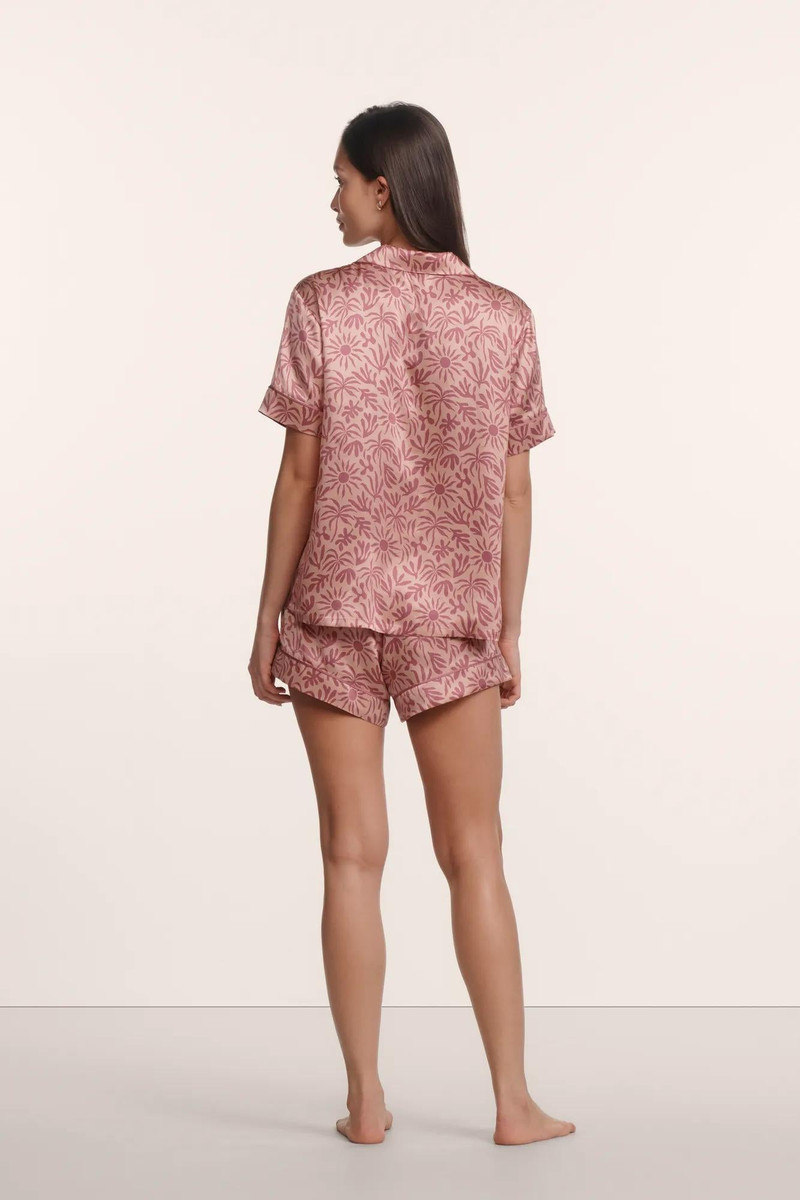 eberjey Eberjey x ILIA - Inez Washable Silk Printed Short PJ Set outlook