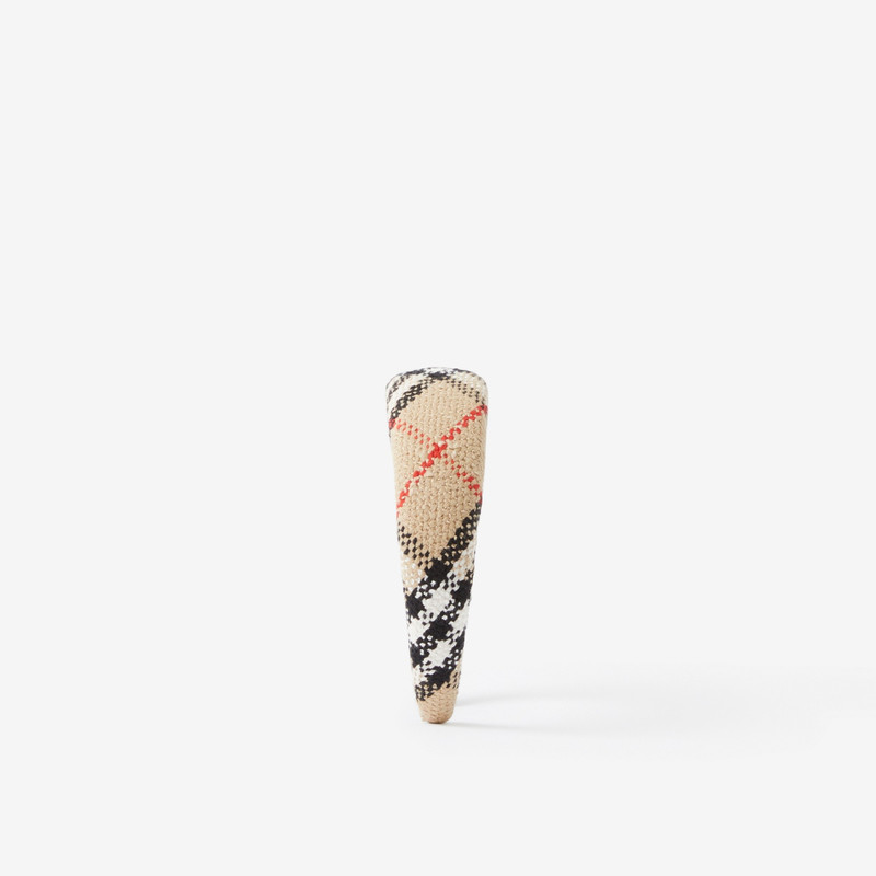 Burberry Vintage Check Bouclé Hairband outlook