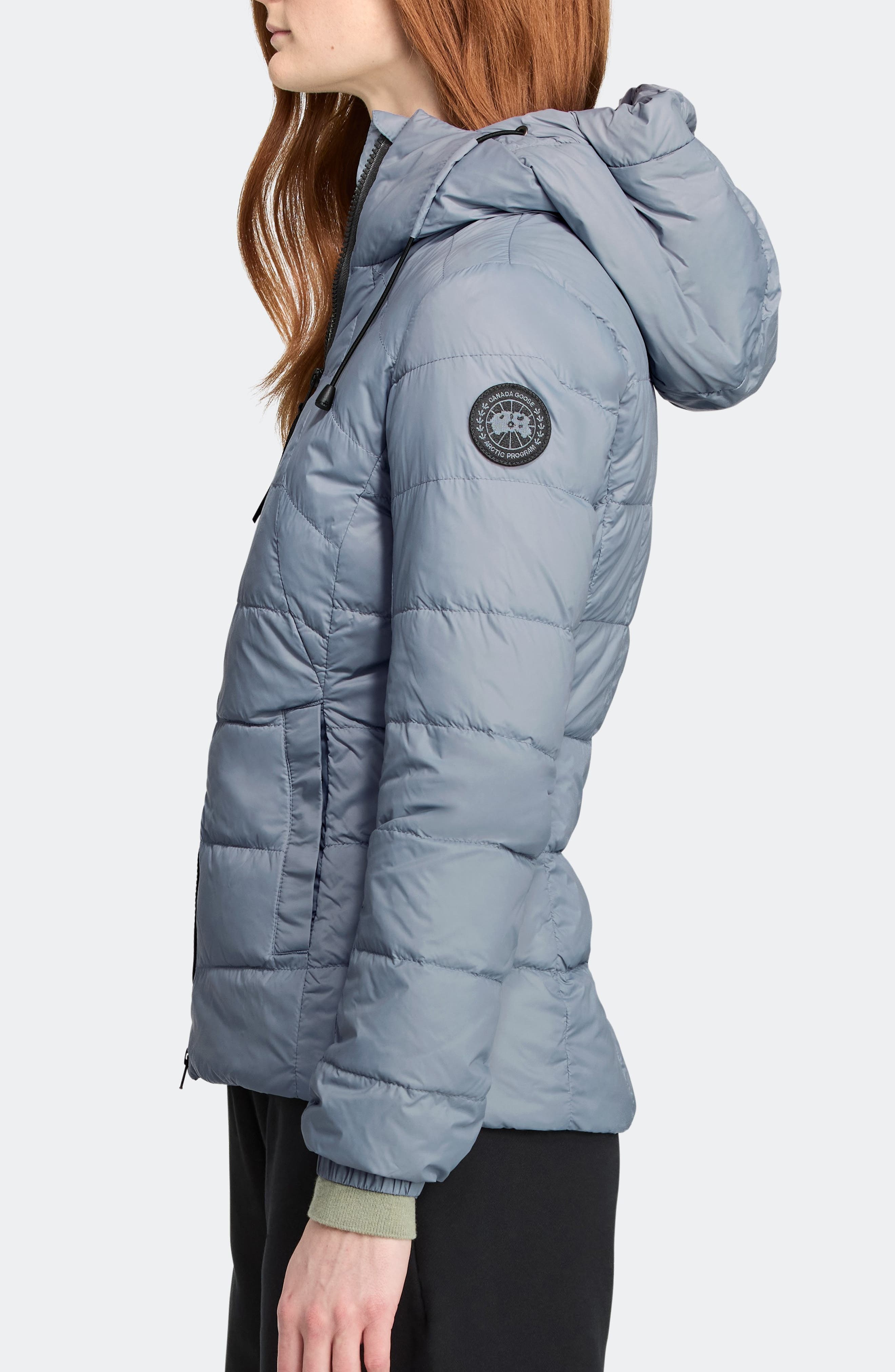 Canada Goose Abbott Hooded 750 Fill Power Down Jacket in Light Ozone Blue at Nordstrom - 3