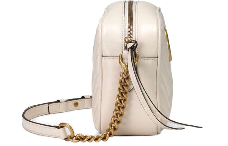 (WMNS) Gucci GG Marmont Small Shoulder Bag 'White' 447632-DTD1T-9022 - 4