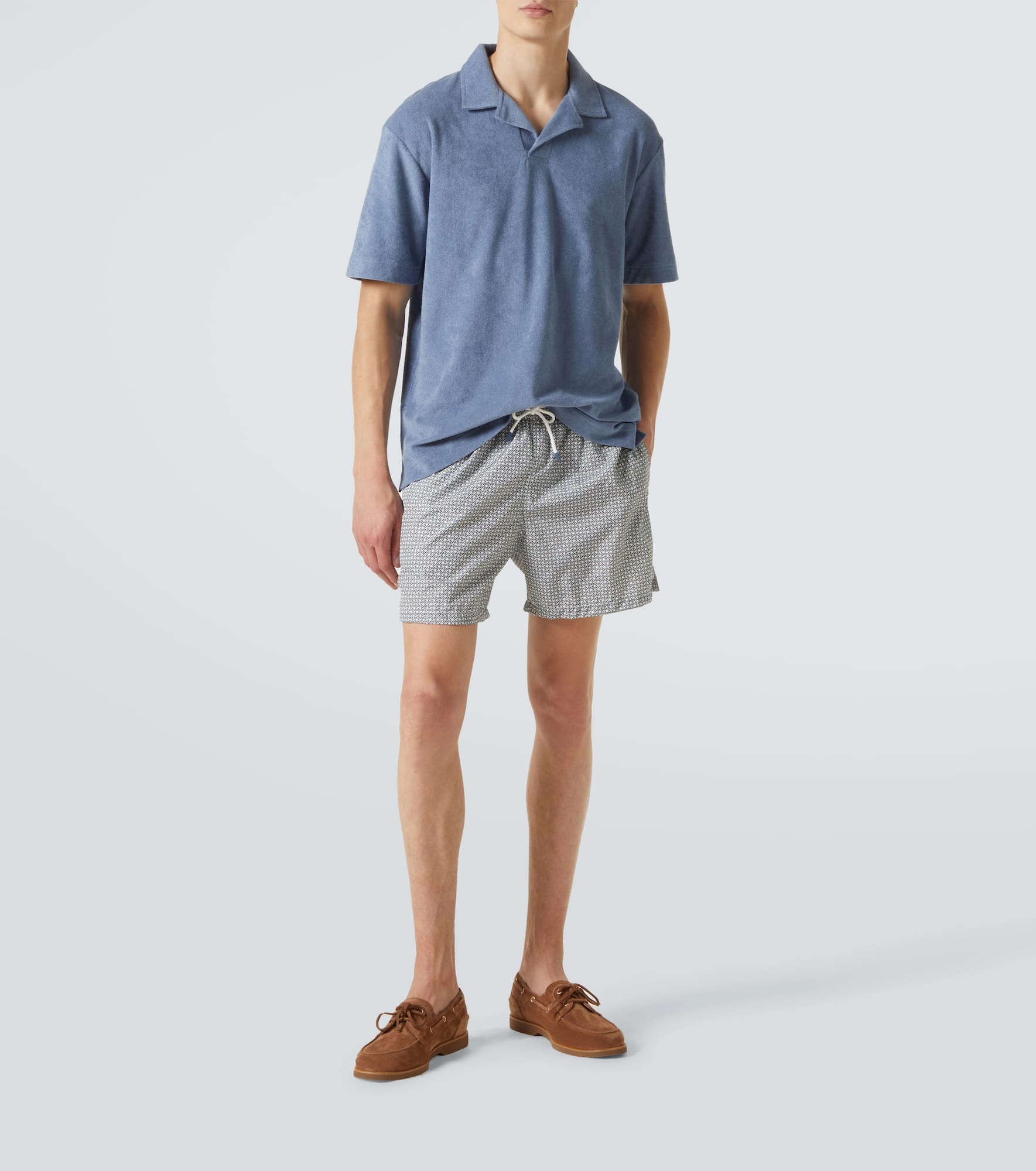 Cotton terry polo shirt - 2