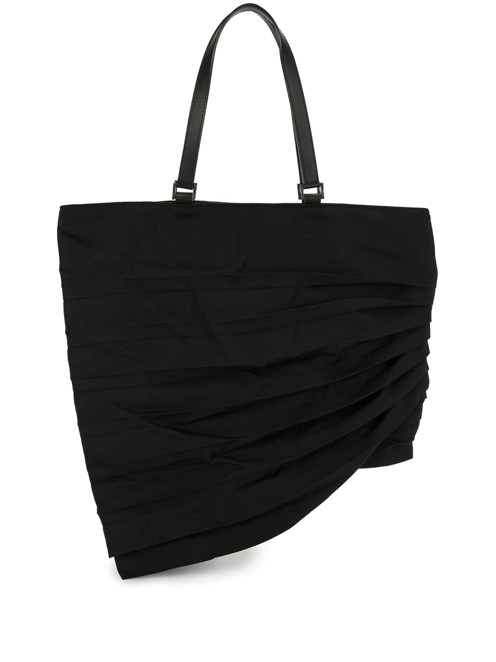 pleat-detail tote bag - 1