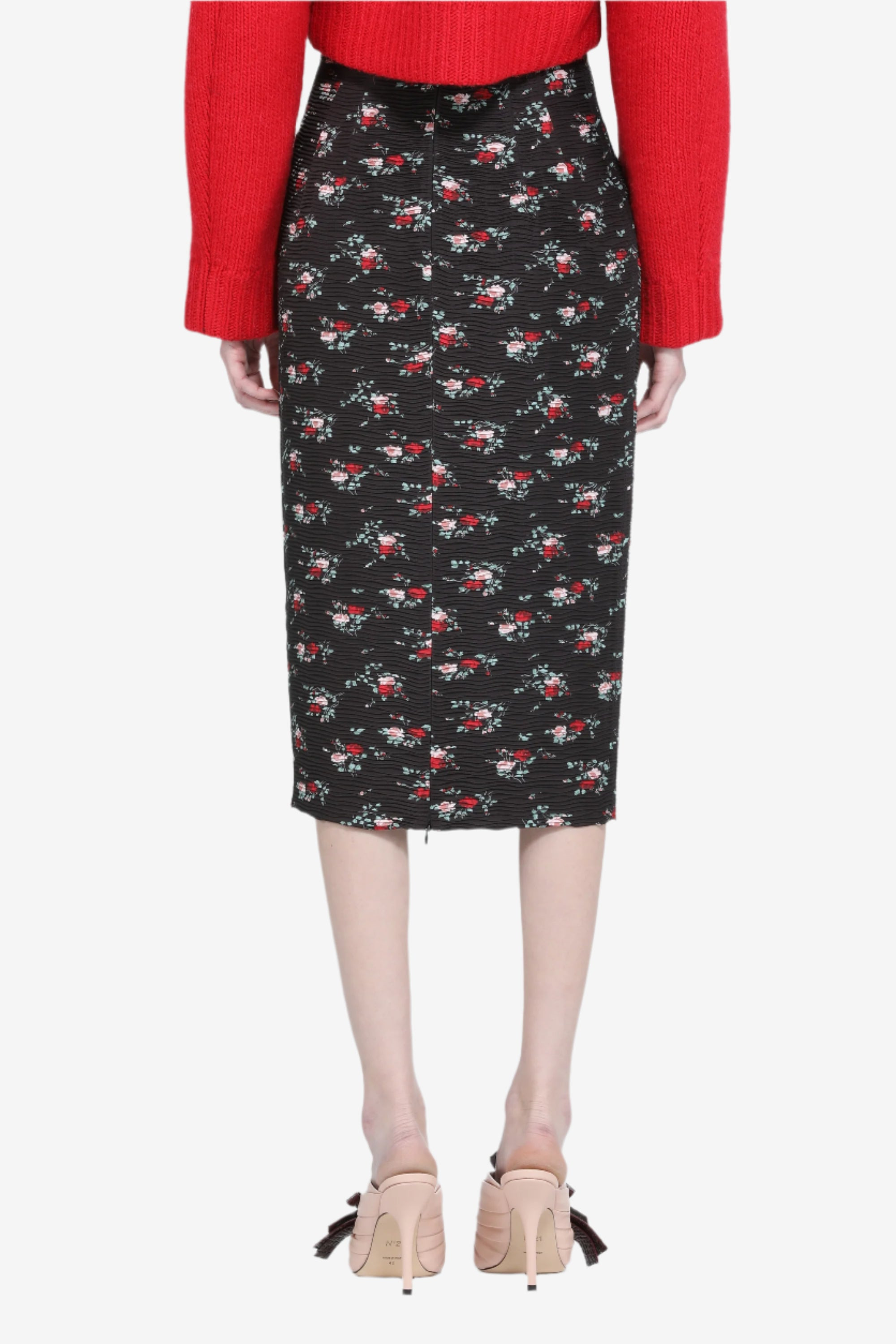 PENCIL SKIRT WITH FLORAL PRINT - 2