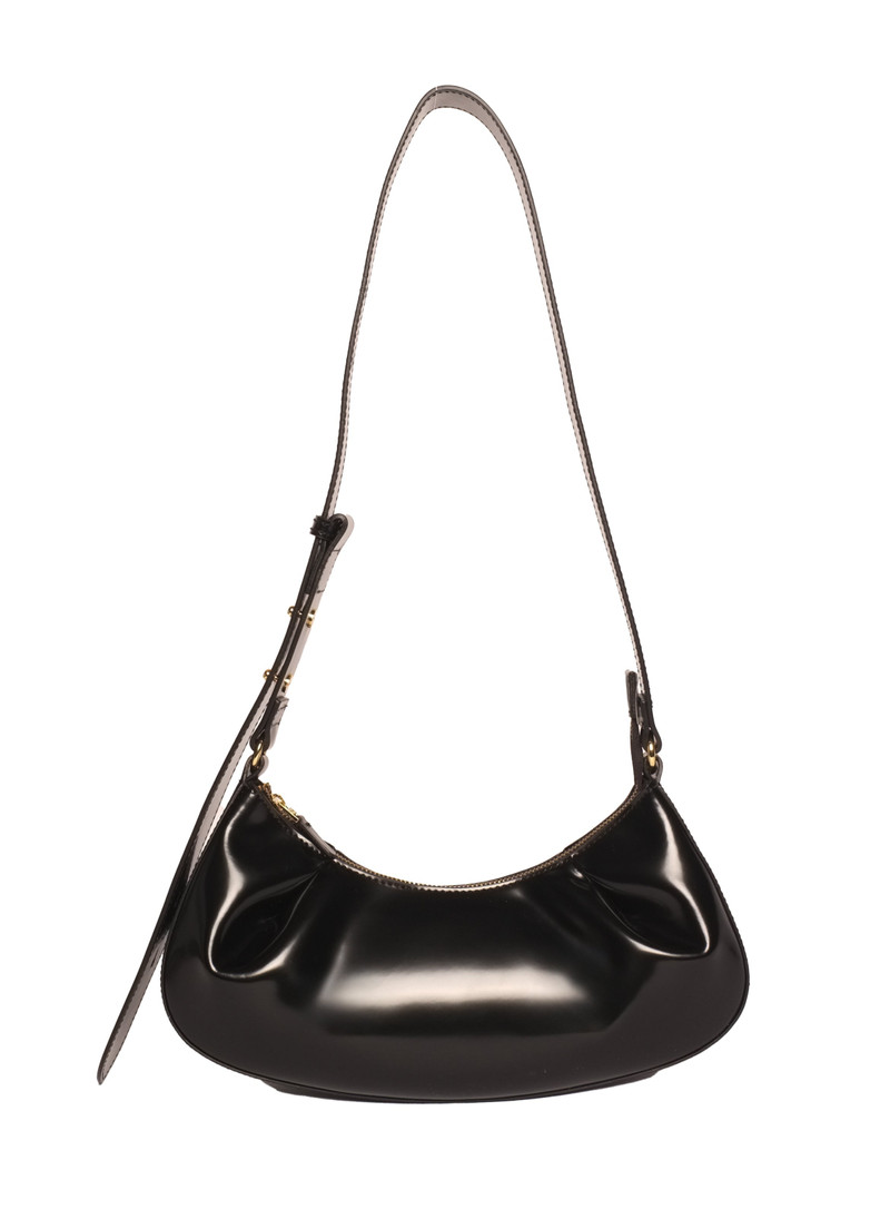 Dimple Moon Small Patent Leather Black 1