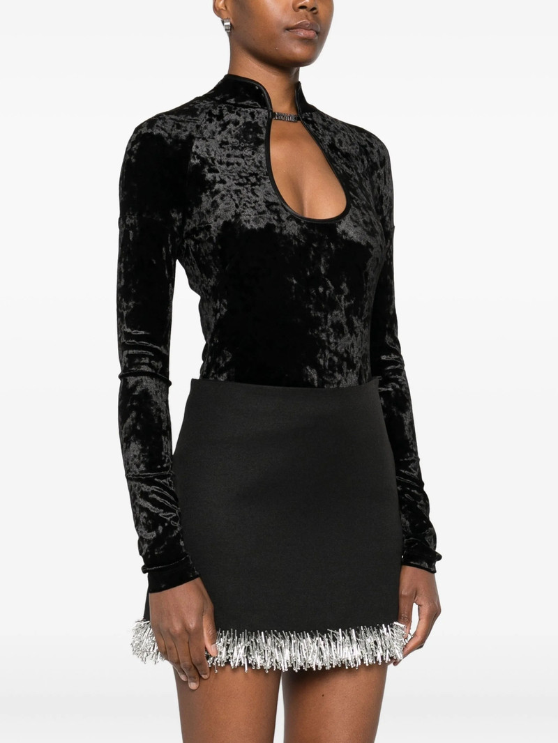Versace Jeans Couture Keyhole-neck Long-sleeves Bodysuit 3
