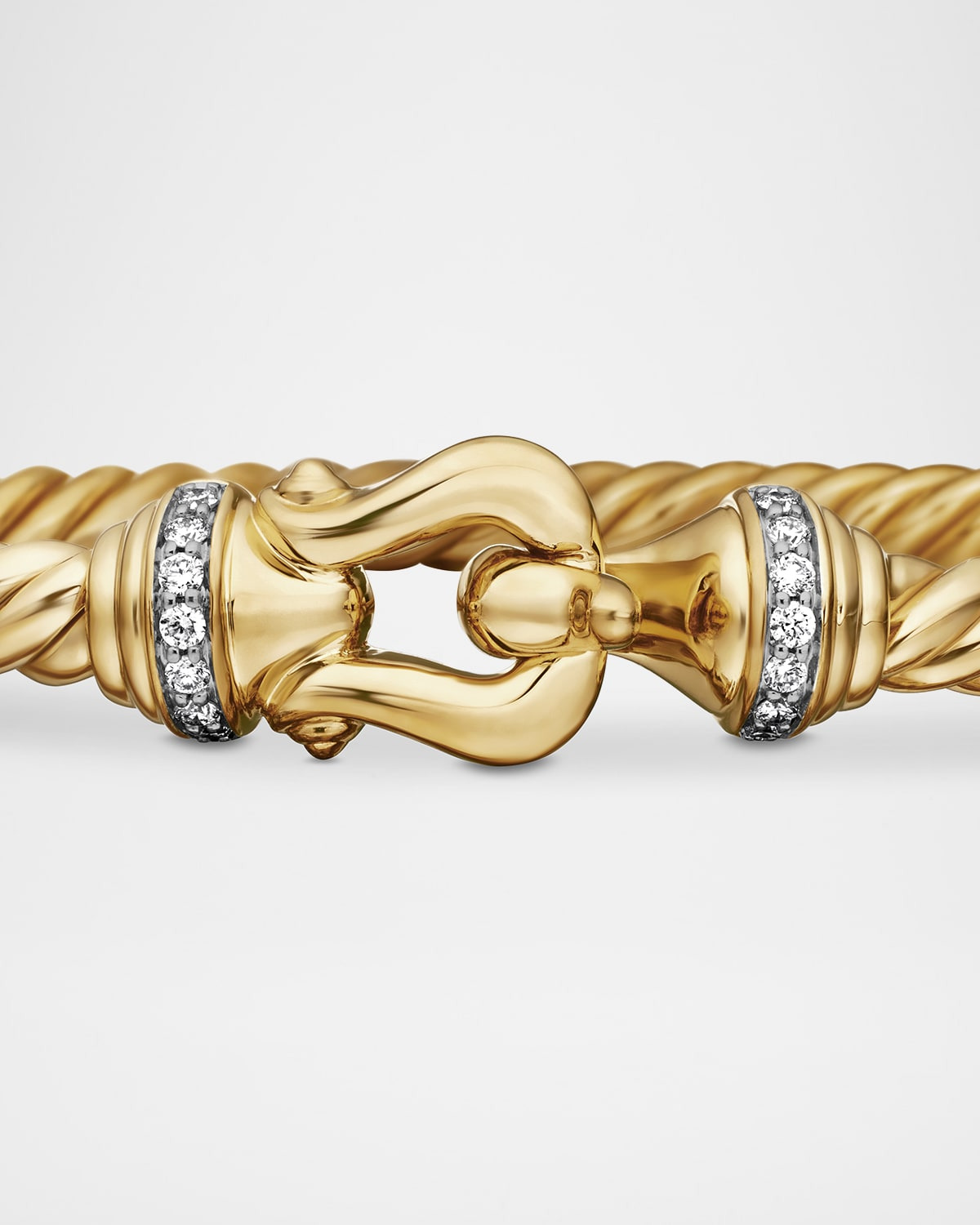 3.5mm Cable Buckle Bracelet in 18K Gold - 5