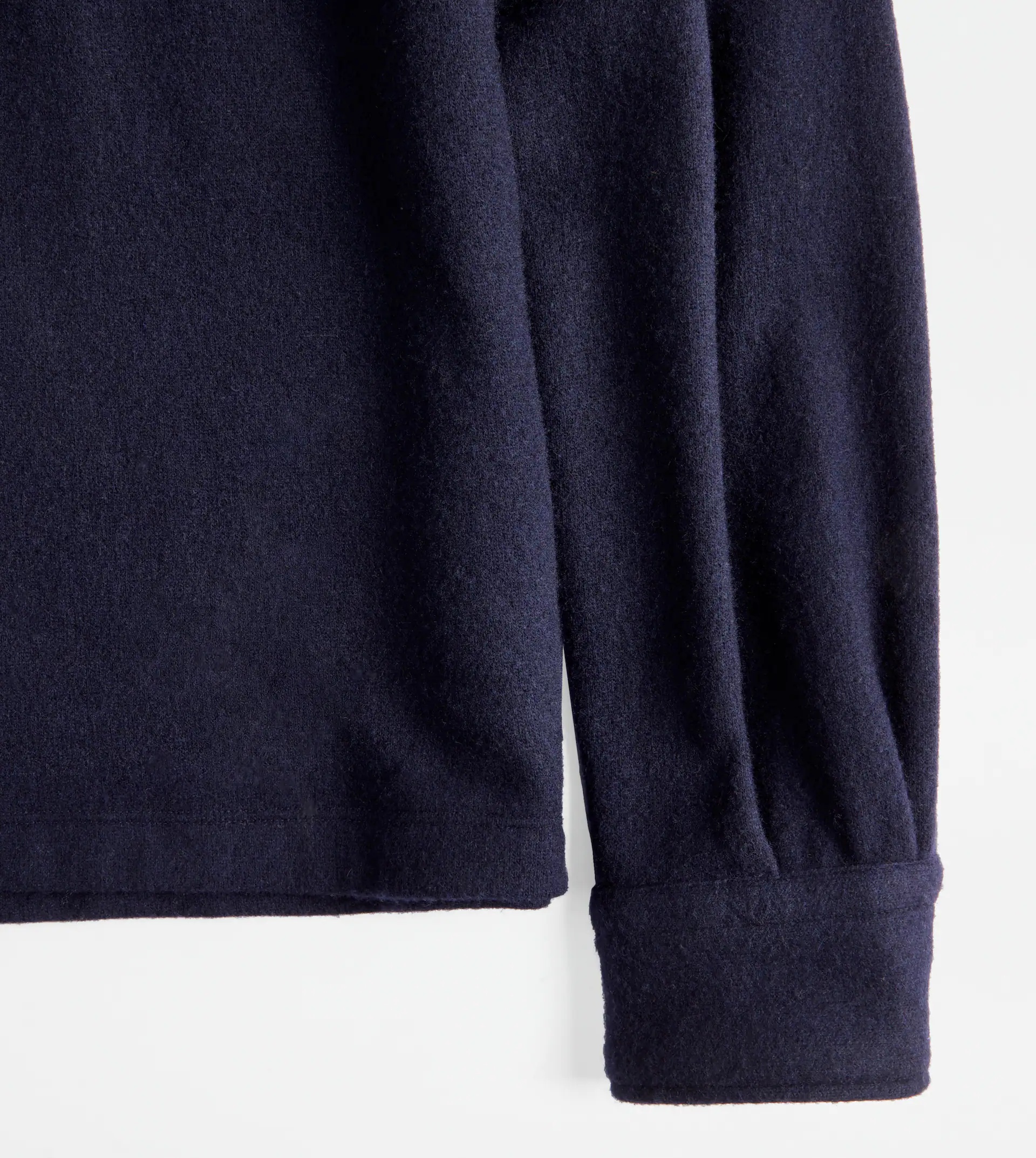 TOD'S CASHMERE BLEND POLO SHIRT - BLUE - 8