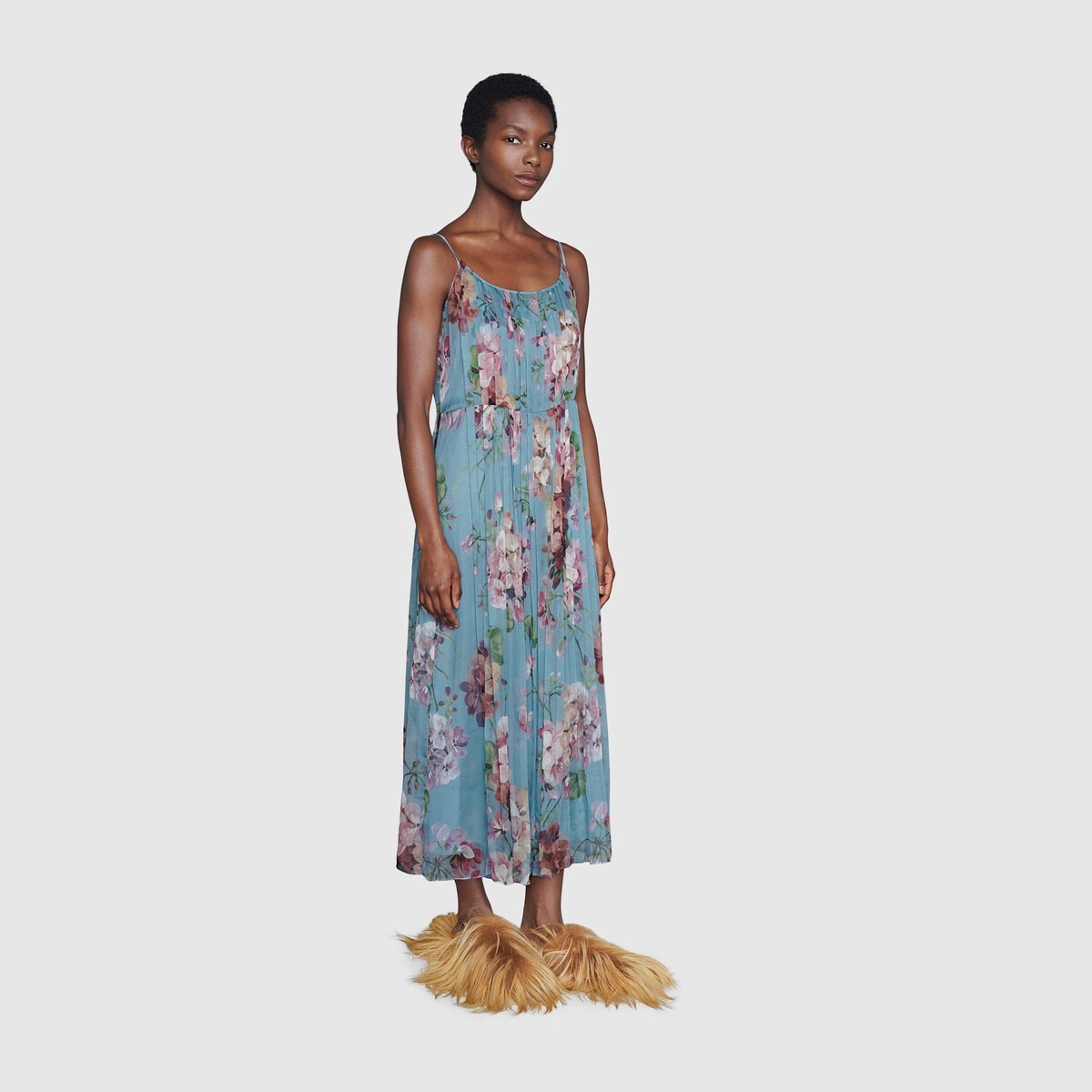 2015 Re-Edition floral chiffon dress - 2