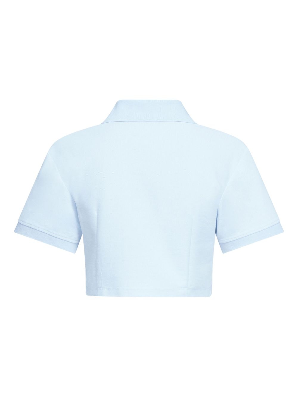 crystal-embellished cropped polo - 6