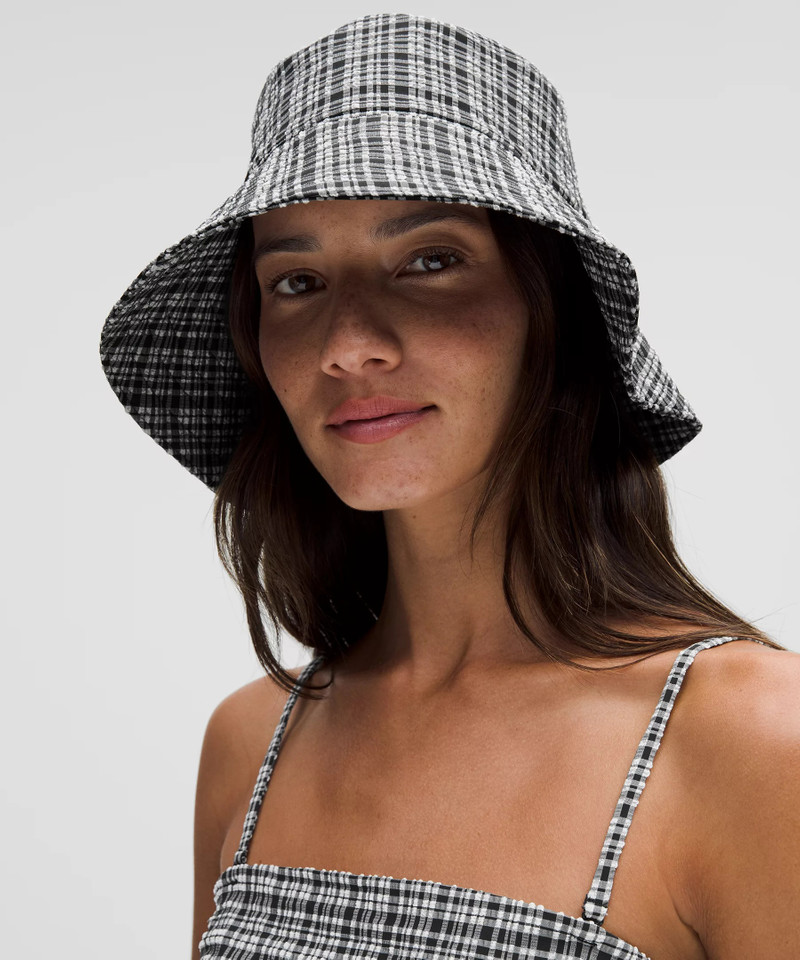 lululemon Women's Seersucker Check Wide-Brim Hat outlook