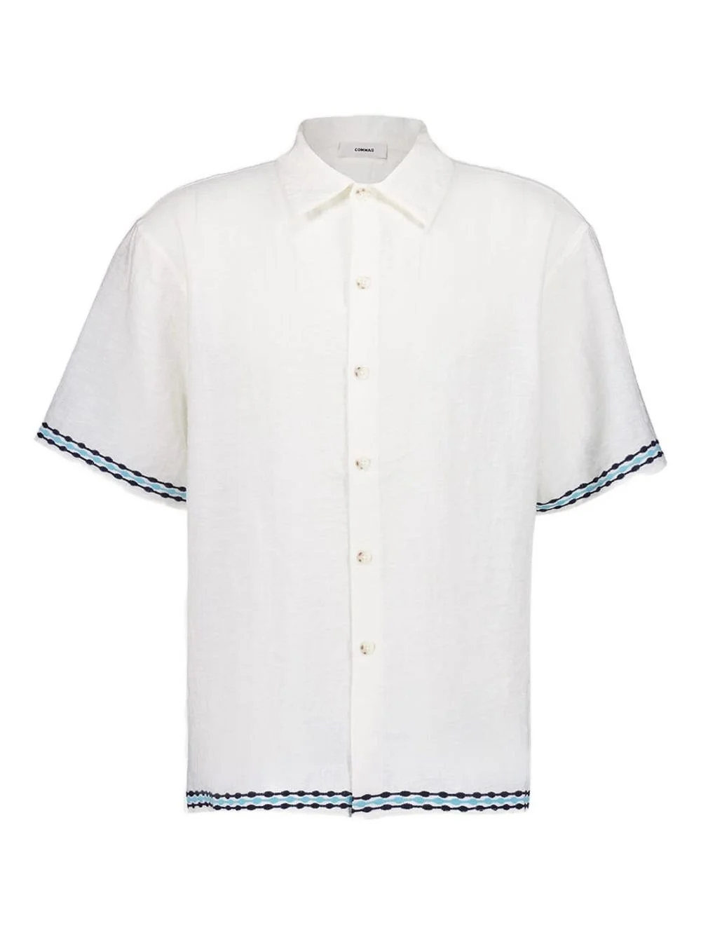 embroidered cuff shirt - 1