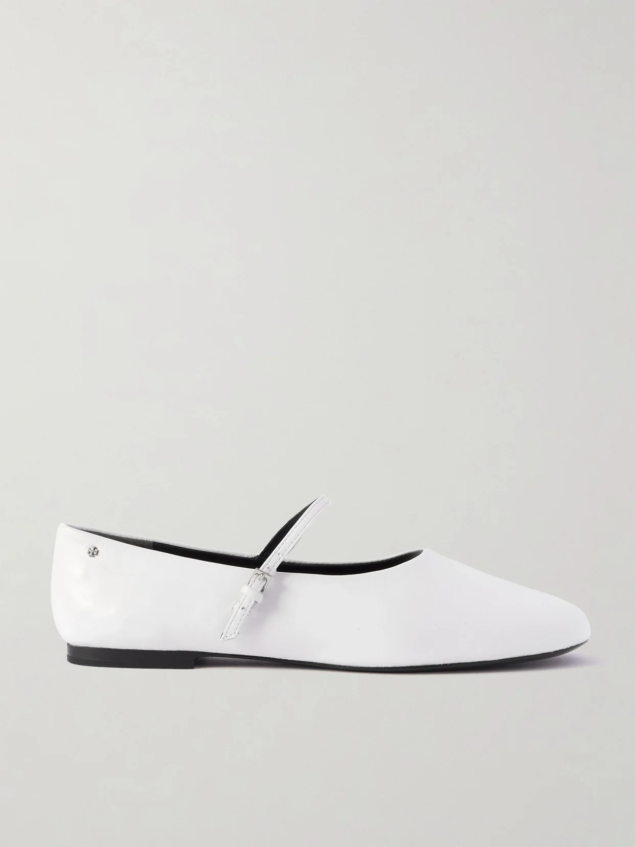 Mary Jane Leather Ballet Flats - 1