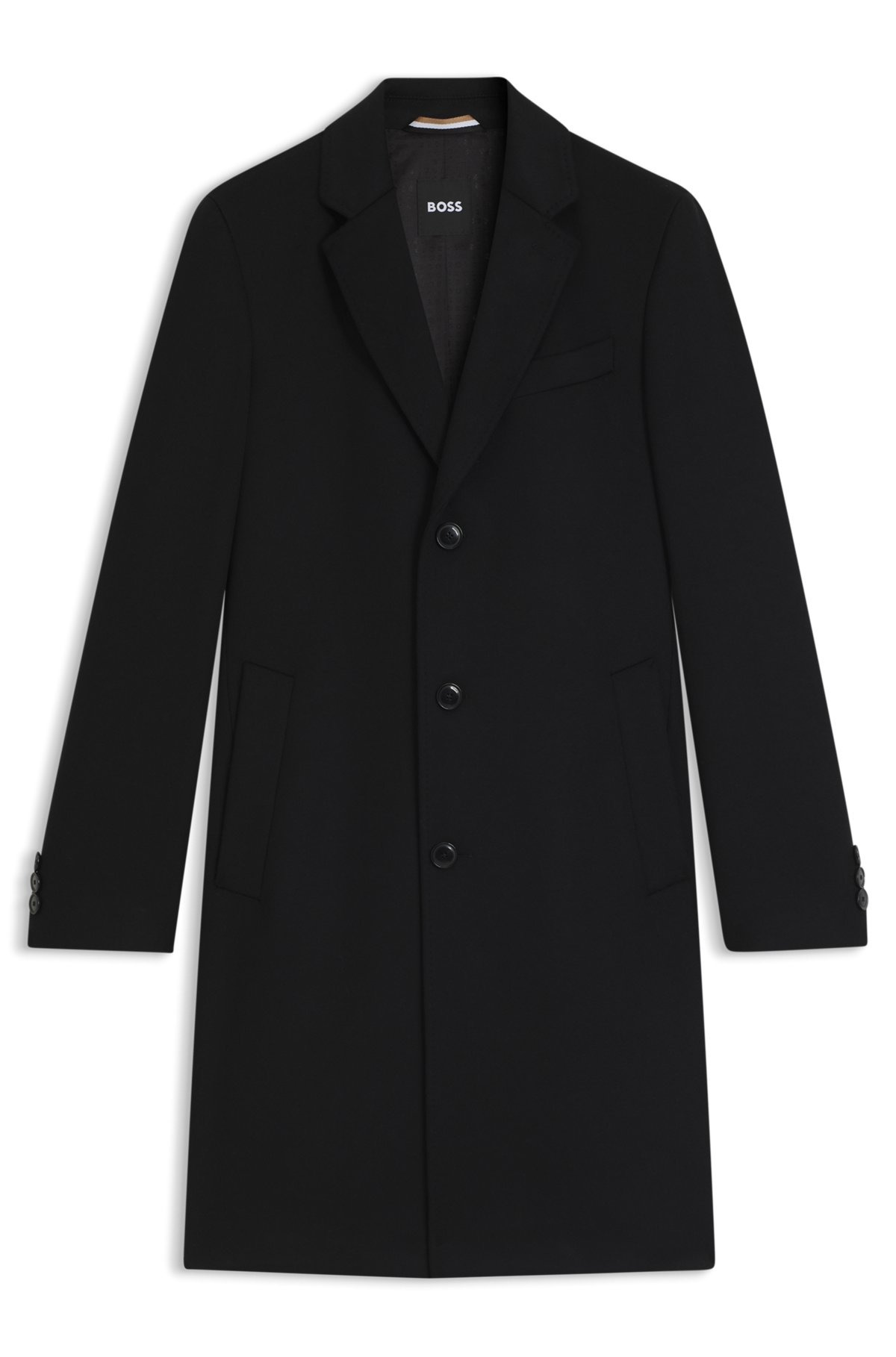 REGULAR-FIT WOOL AND CASHMERE COAT - 1