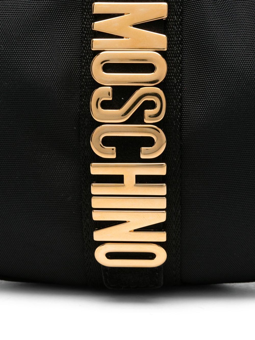 logo-plaque crescent shoulder bag - 3