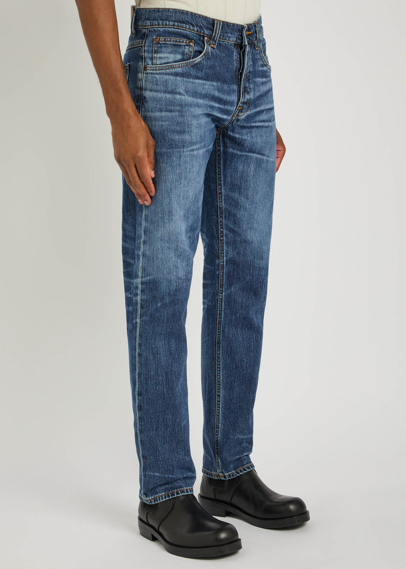 Nudie Jeans Nudie Jeans Solid Ollie Slim Straight-leg Jeans outlook