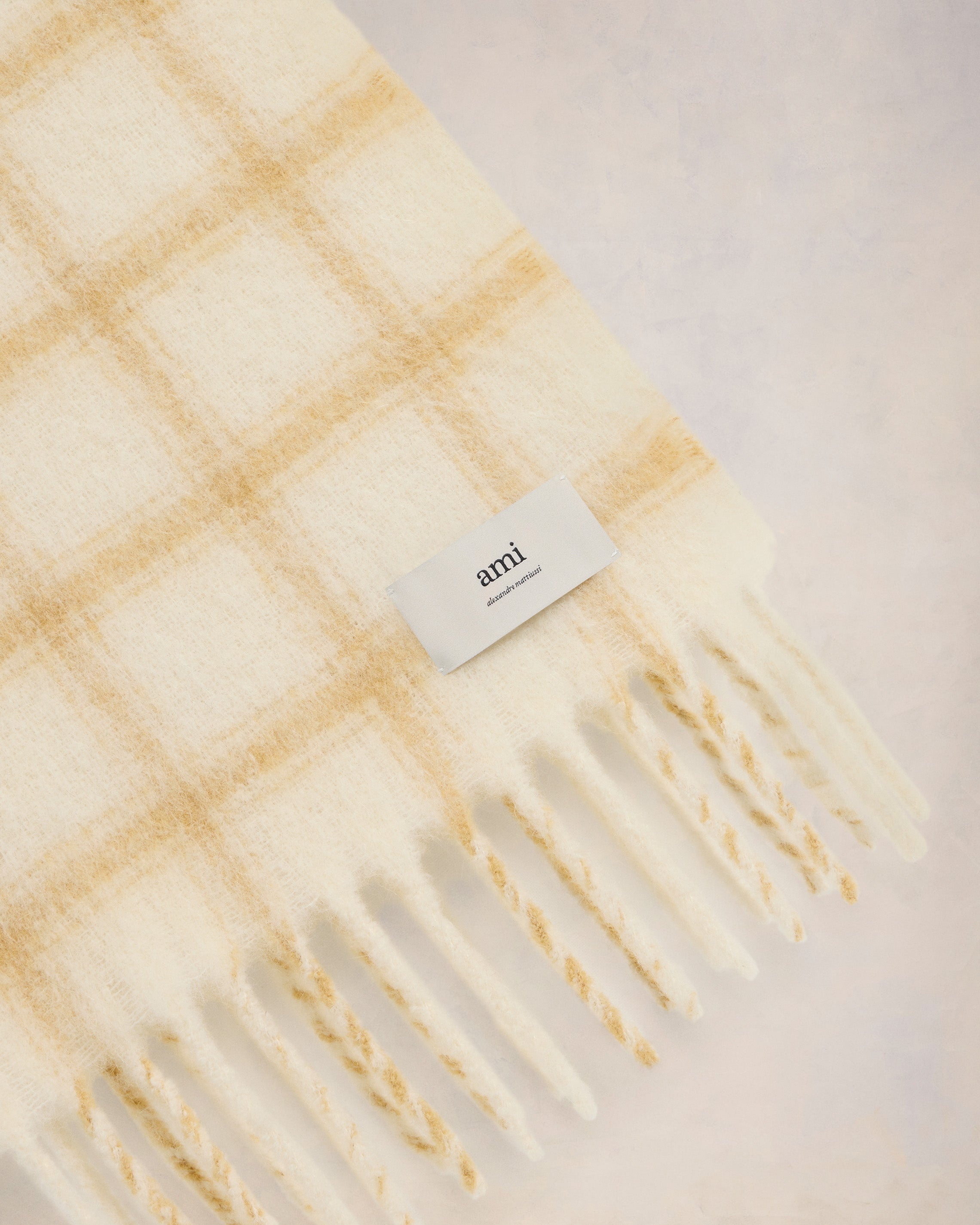 CHECKERED AMI LABEL SCARF - 3