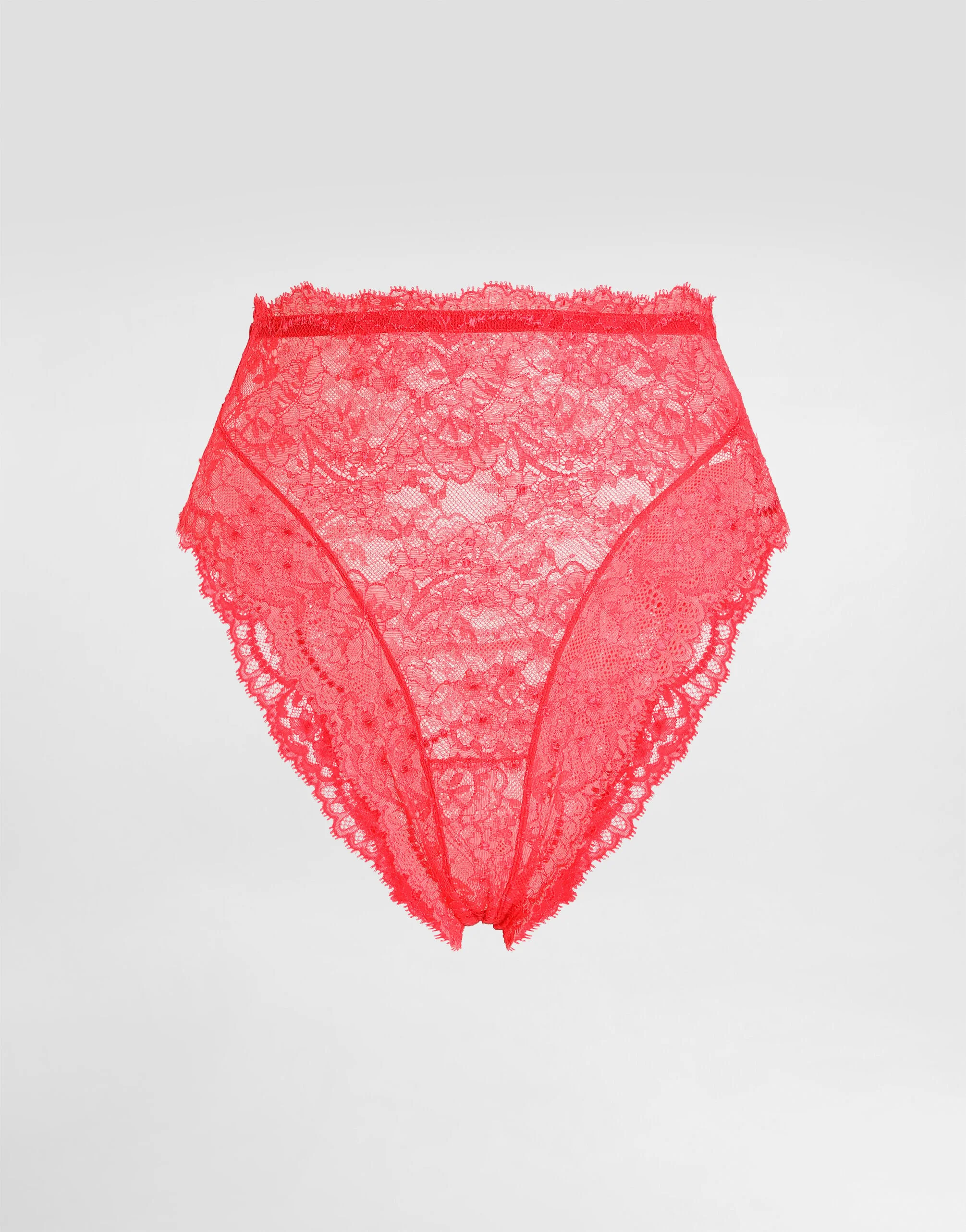 High-waisted lace briefs - 1