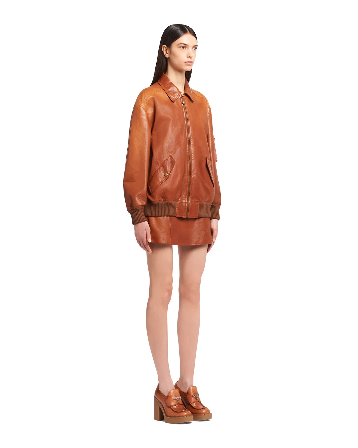 Nappa leather bomber jacket - 3