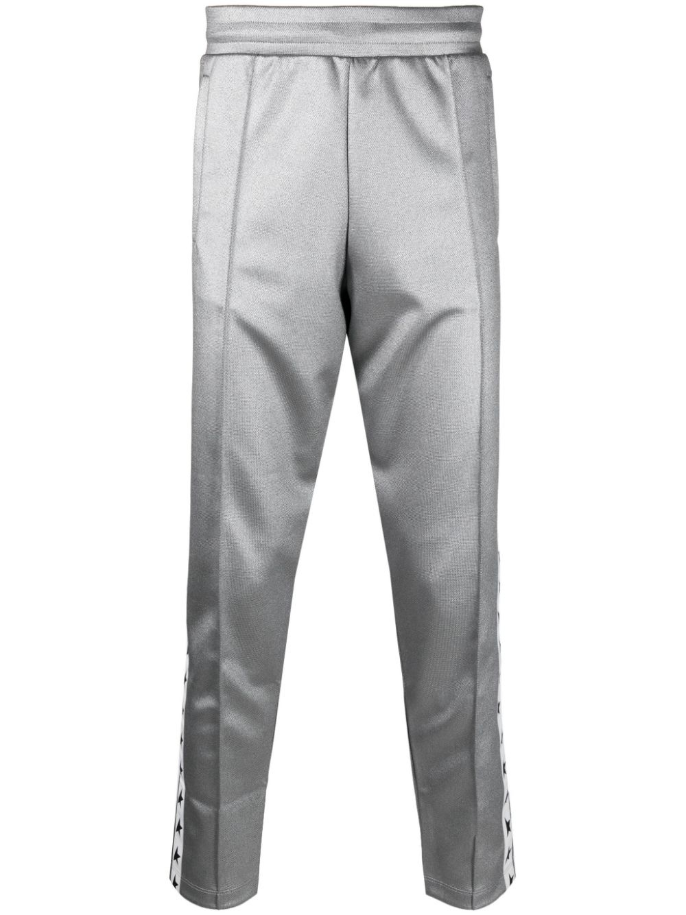 metallic star-stripe track pants - 1