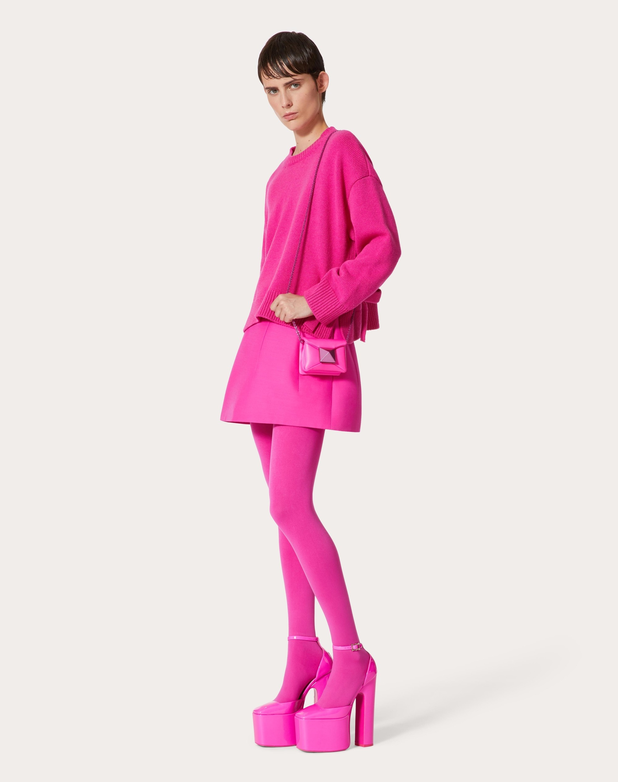 CREPE COUTURE MINI SKIRT - 2