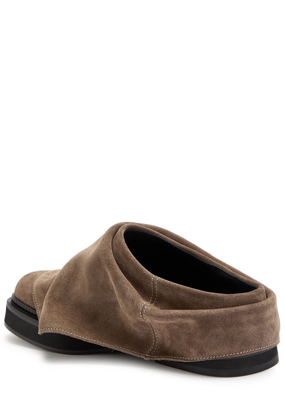 The Attico Mini Robin Gathered Suede Mules - 2