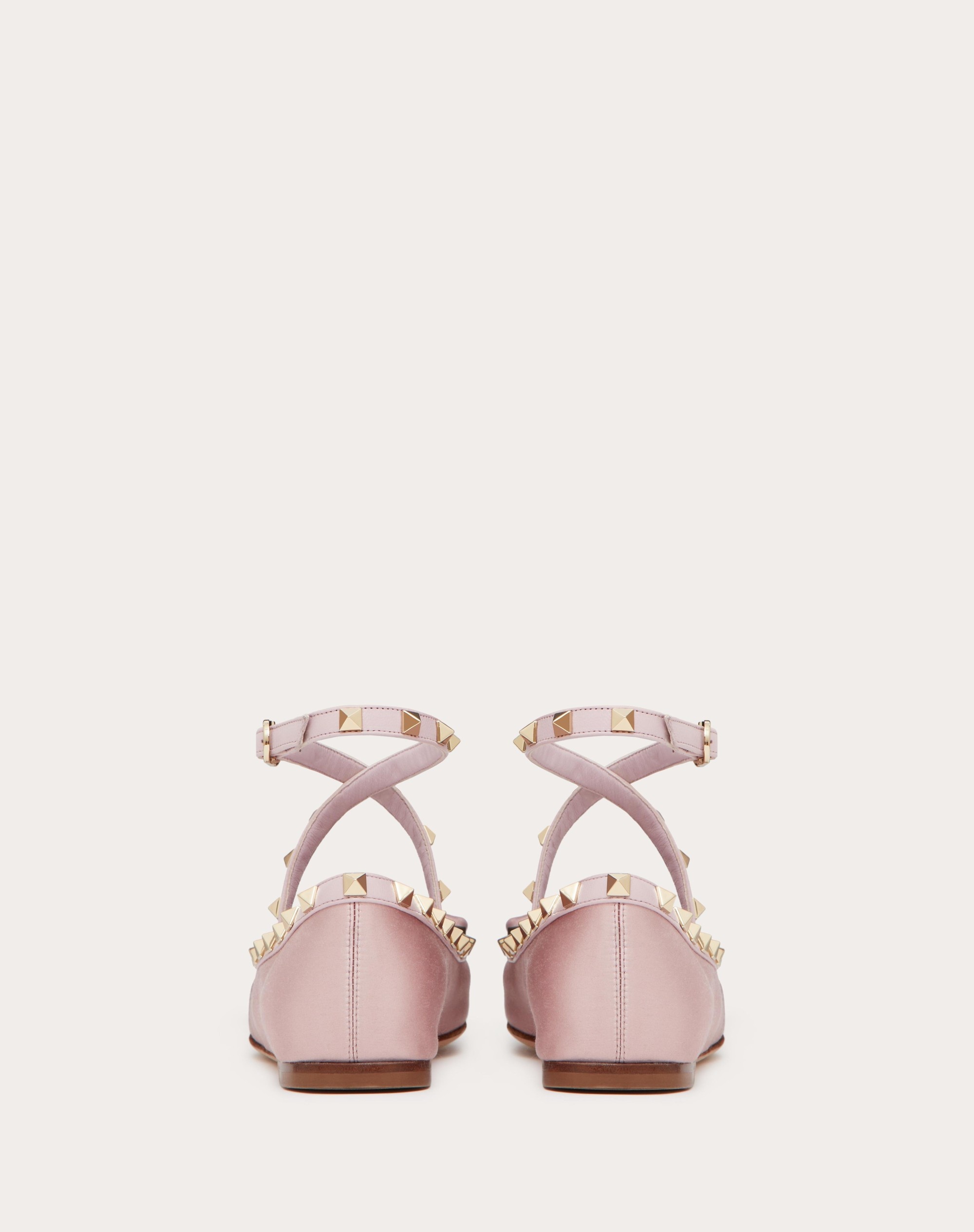 ROCKSTUD SATIN BALLERINA - 3
