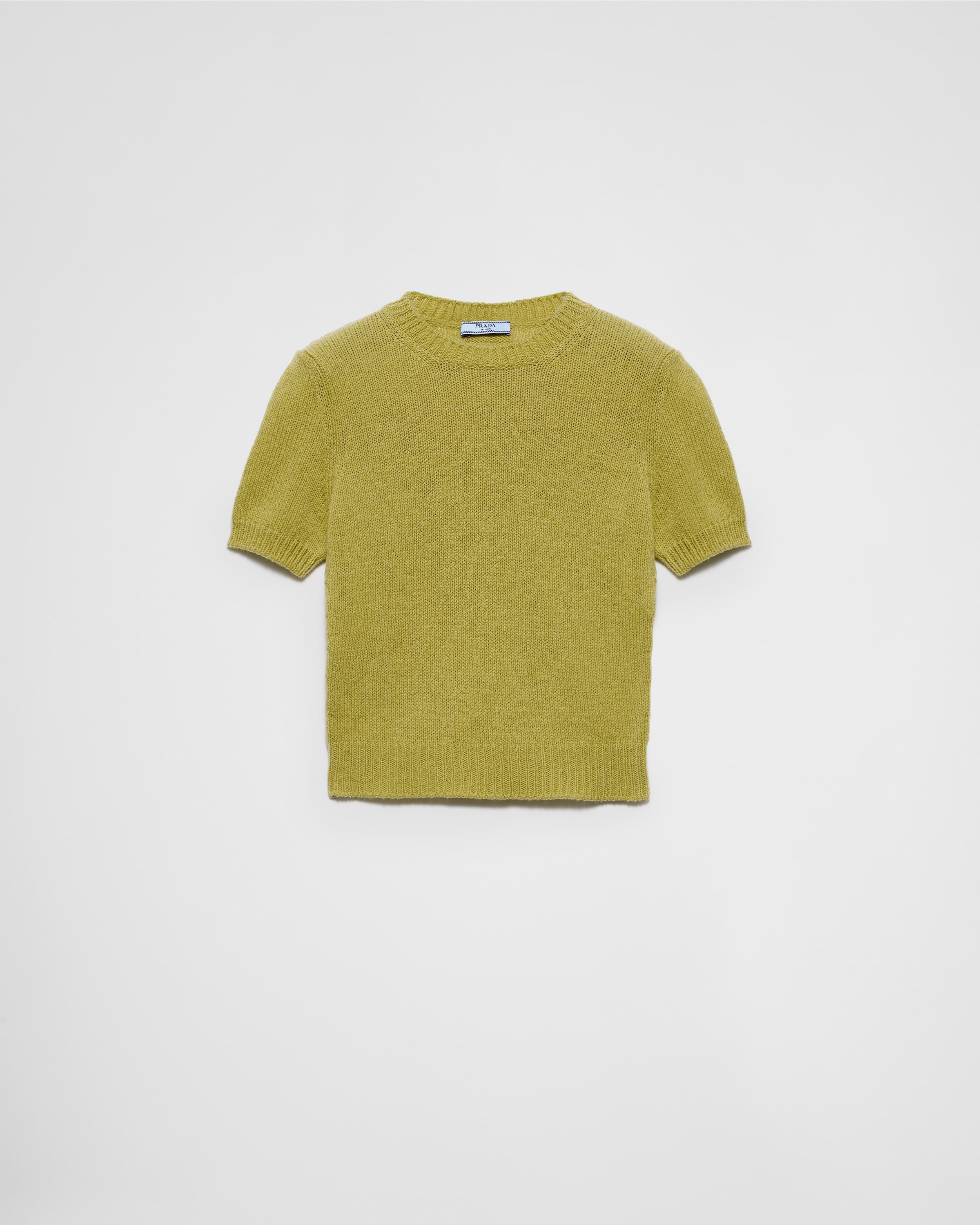 Short-sleeved cashmere sweater - 1