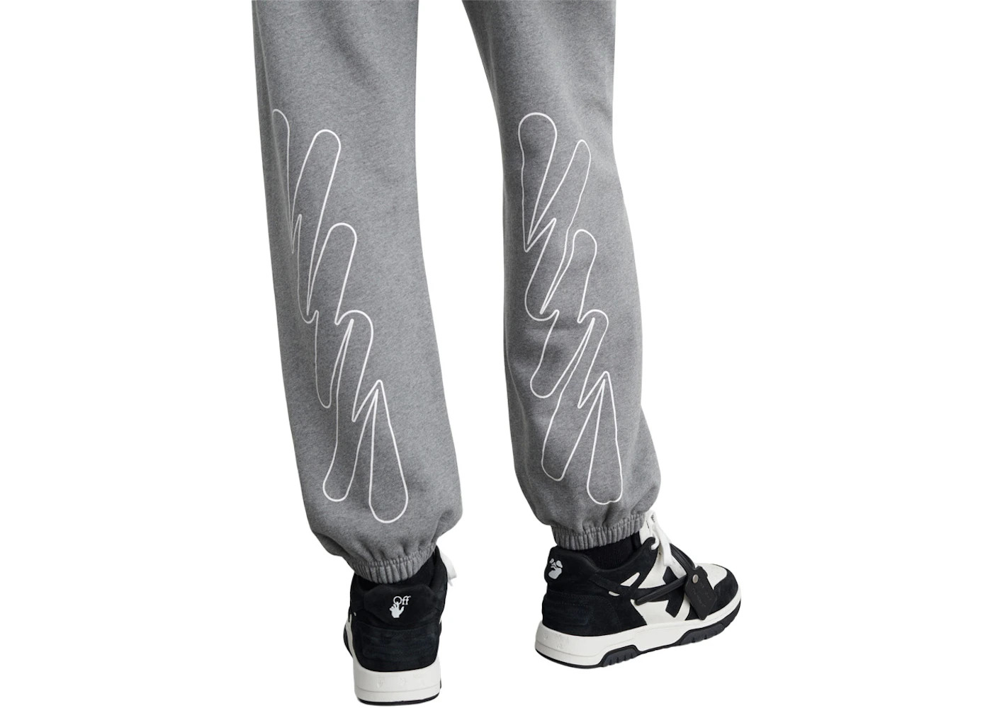 OFF-WHITE Wave Outl Diag Slim Sweatpant Grey - 2