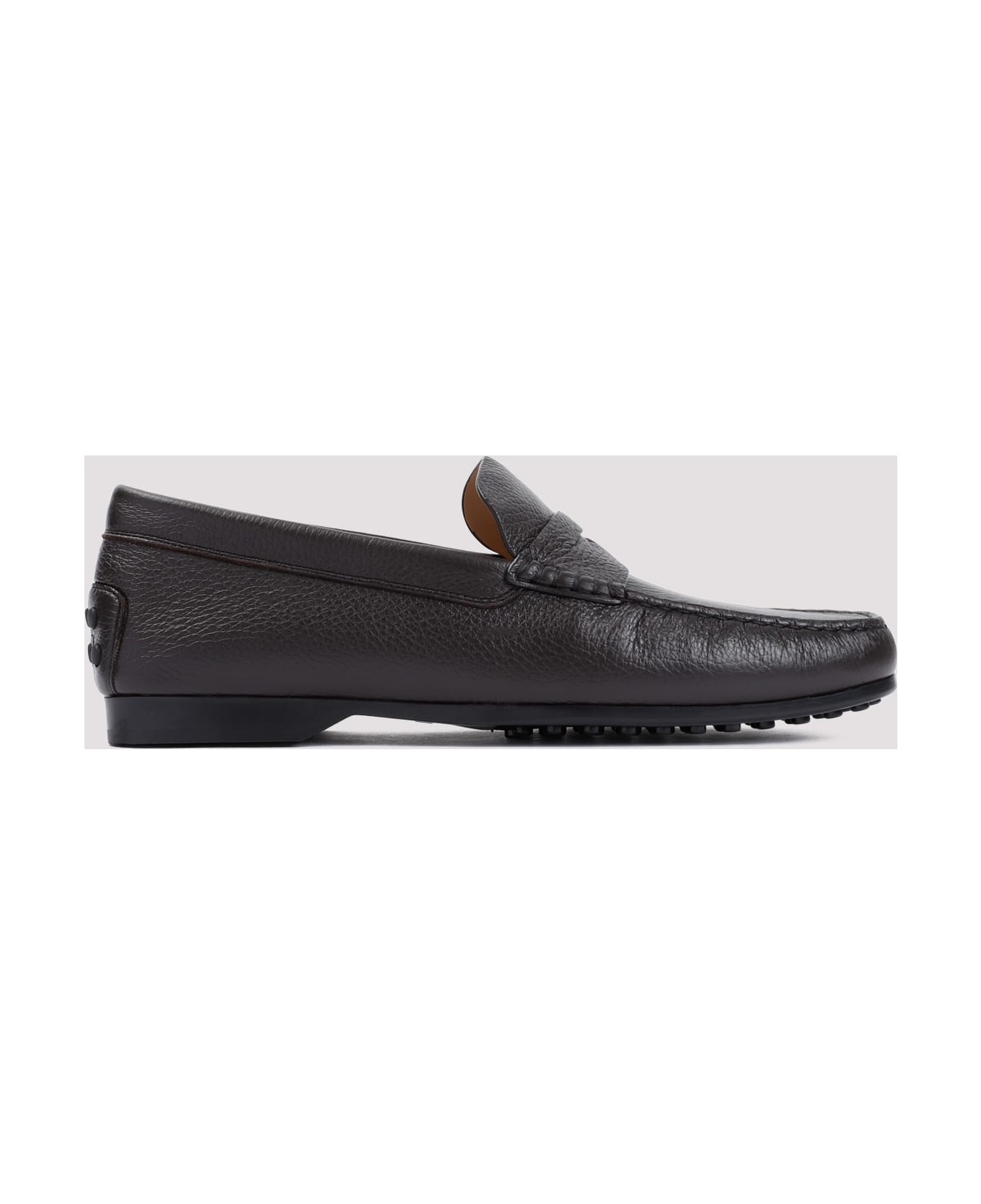 Dark Brown Deerskin Loafer - 3
