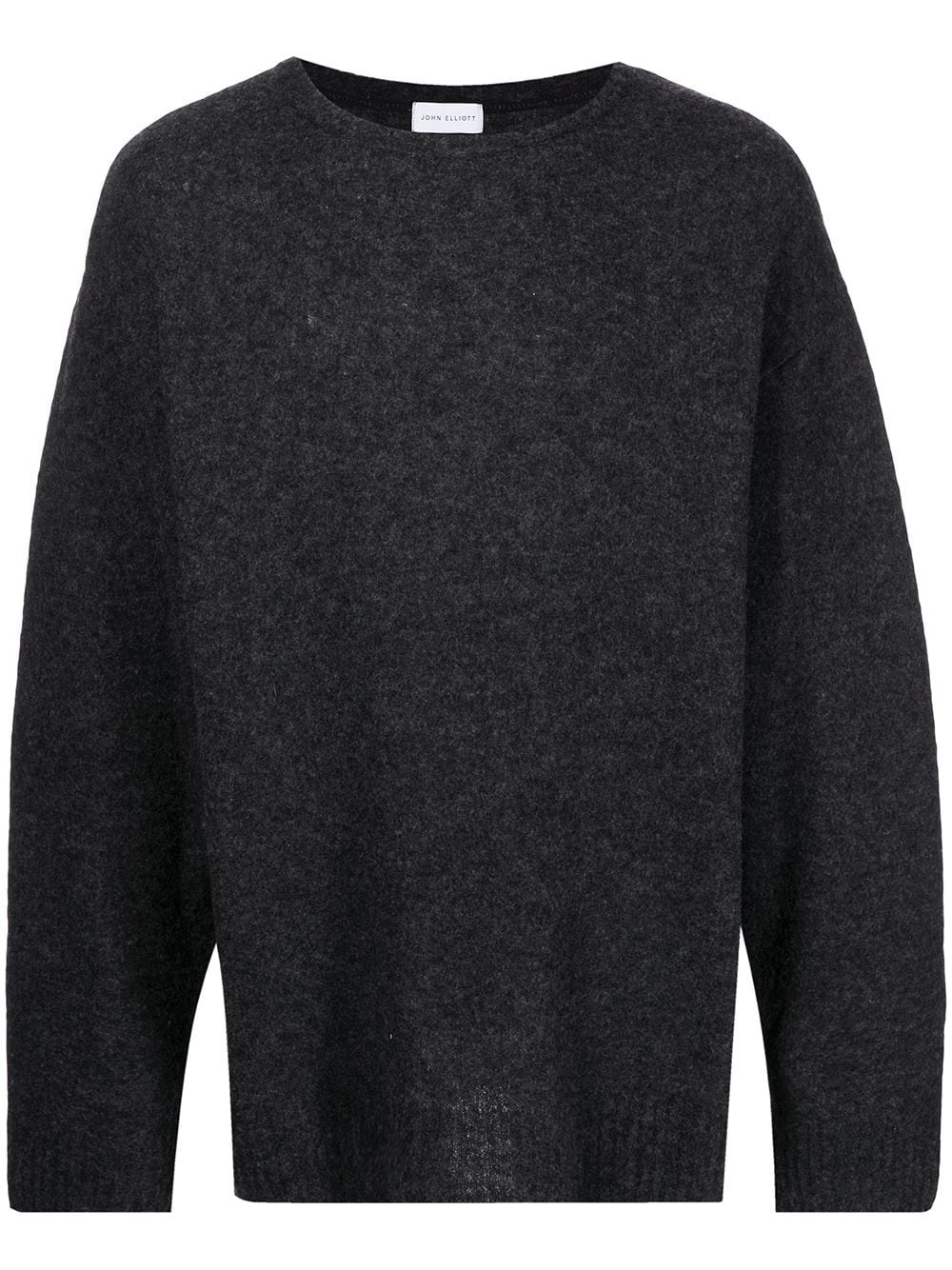 fine knit crewneck jumper - 1