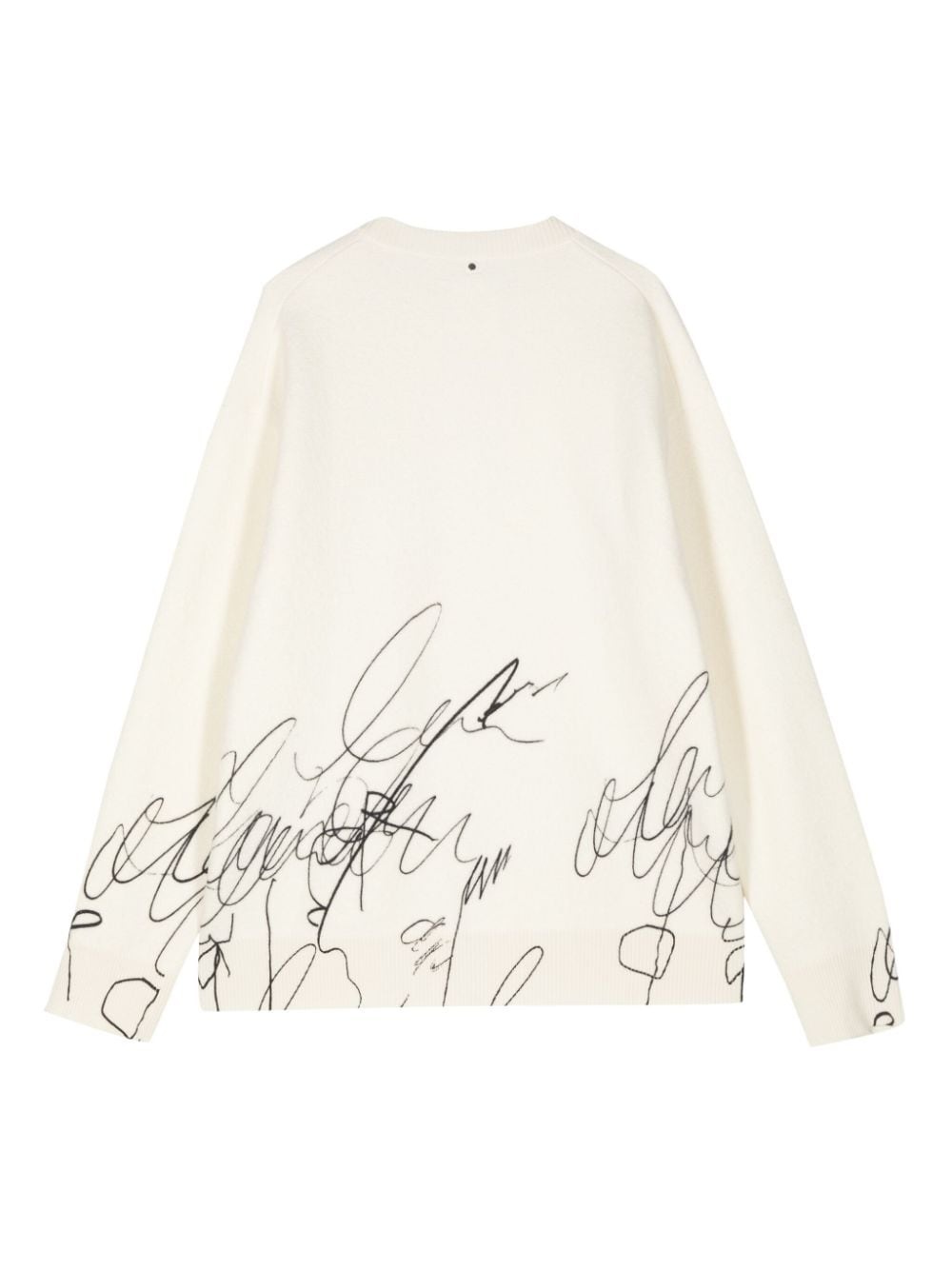 cotton-wool graphic-print jumper - 2