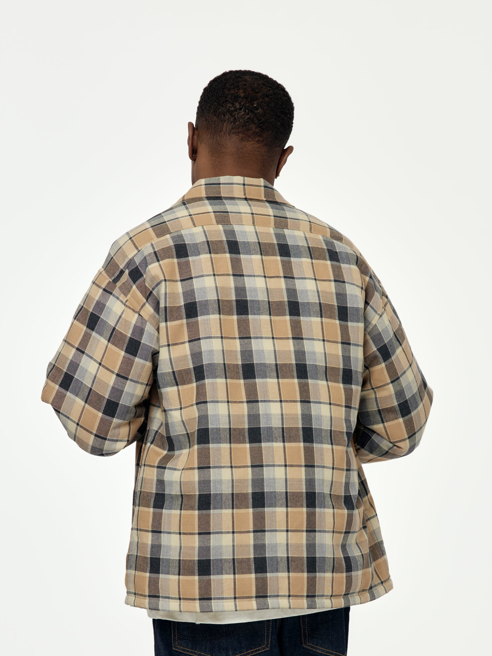 KEESEY CHECK DOWN JKT (BEIGE) - 3