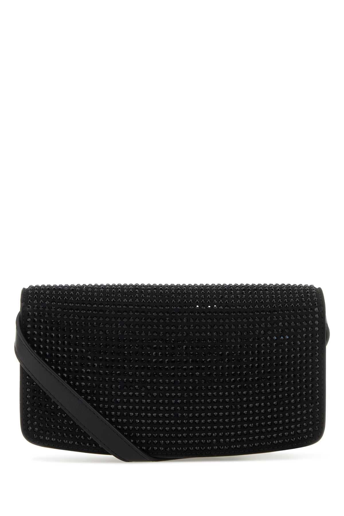 Stella Mccartney Women Black Alter Mat Mini S-Wave Wallet - 3