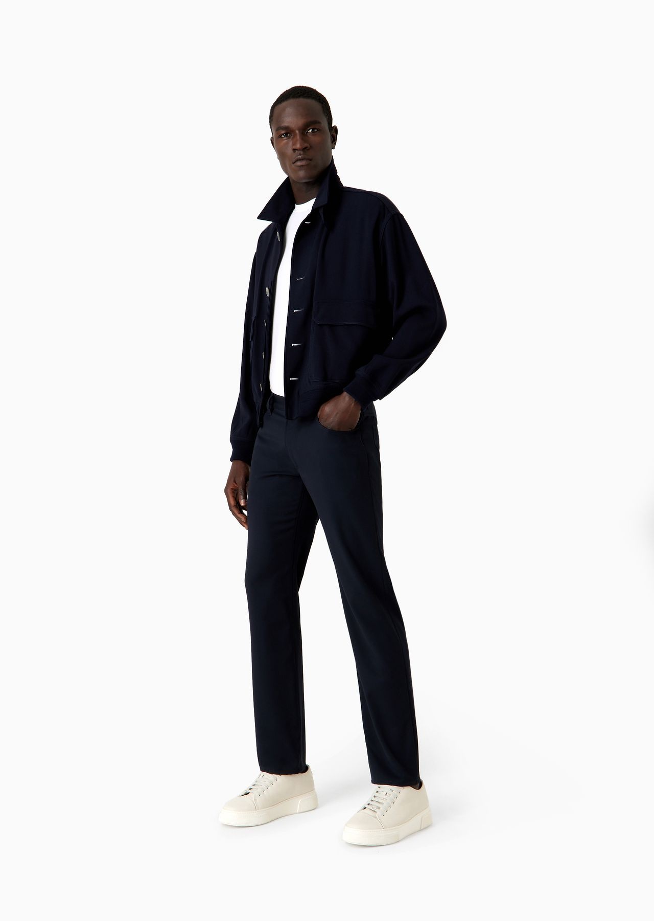 Five-pocket, regular-fit, virgin-wool trousers - 4